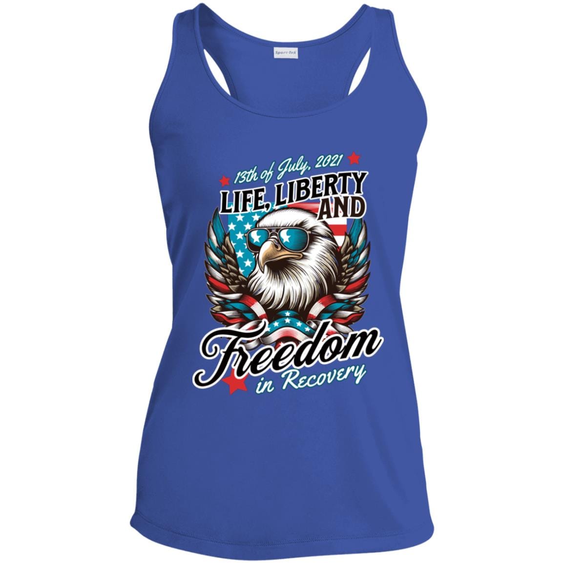 Custom Womens Recovery Tank | Inspiring Sobriety | Life, Liberty & Freedom