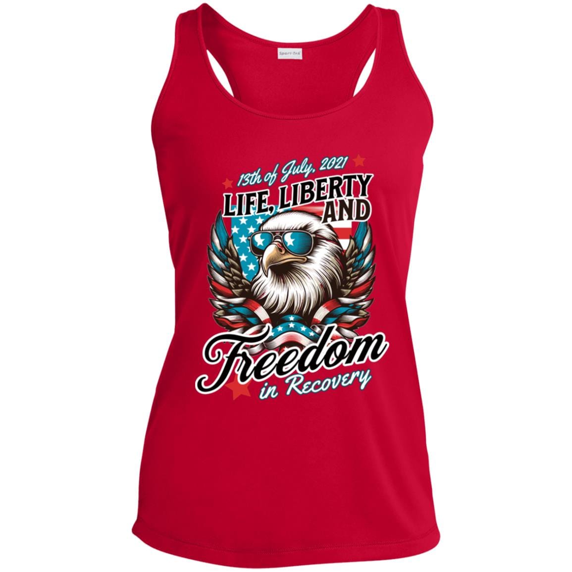 Custom Womens Recovery Tank | Inspiring Sobriety | Life, Liberty & Freedom