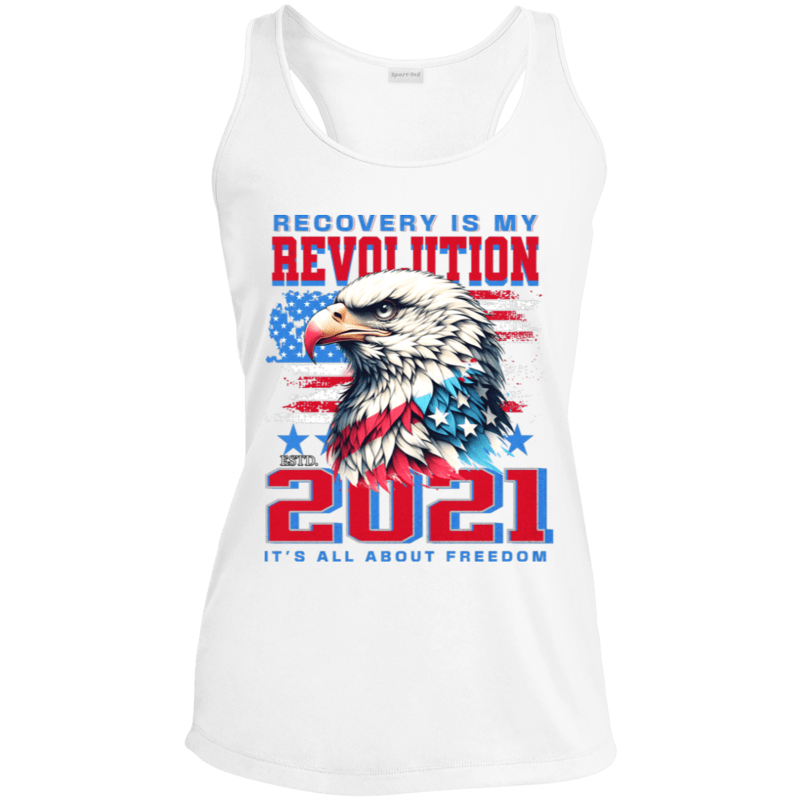 Custom Womens Recovery Tank | Inspiring Sobriety | Recovery Is My Revolution