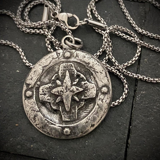 Find Your Way I Old World Compass Necklace | Inspiring Sobriety x Johnny LTD