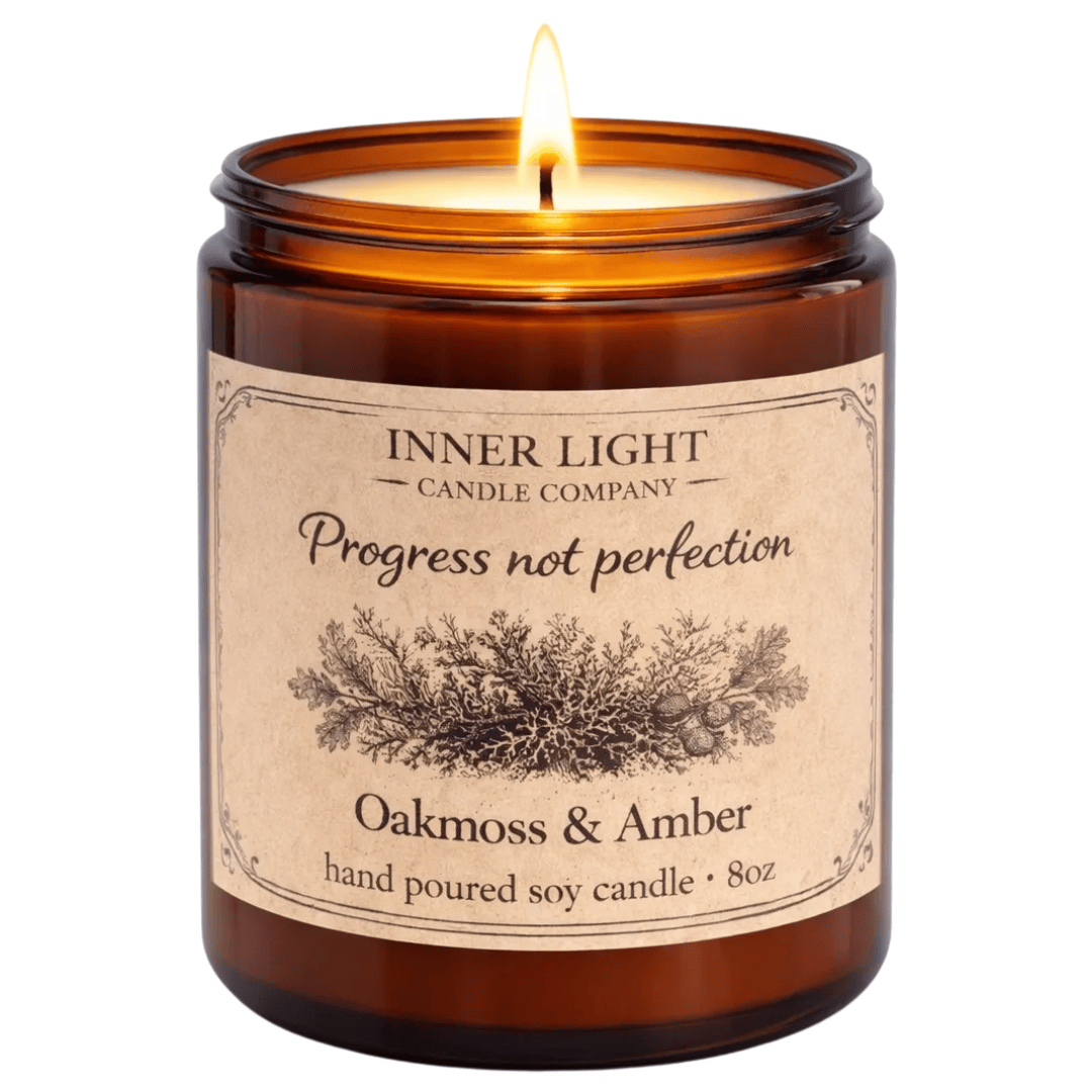 Recovery Candle | Inspiring Sobriety | Progress Not Perfection
