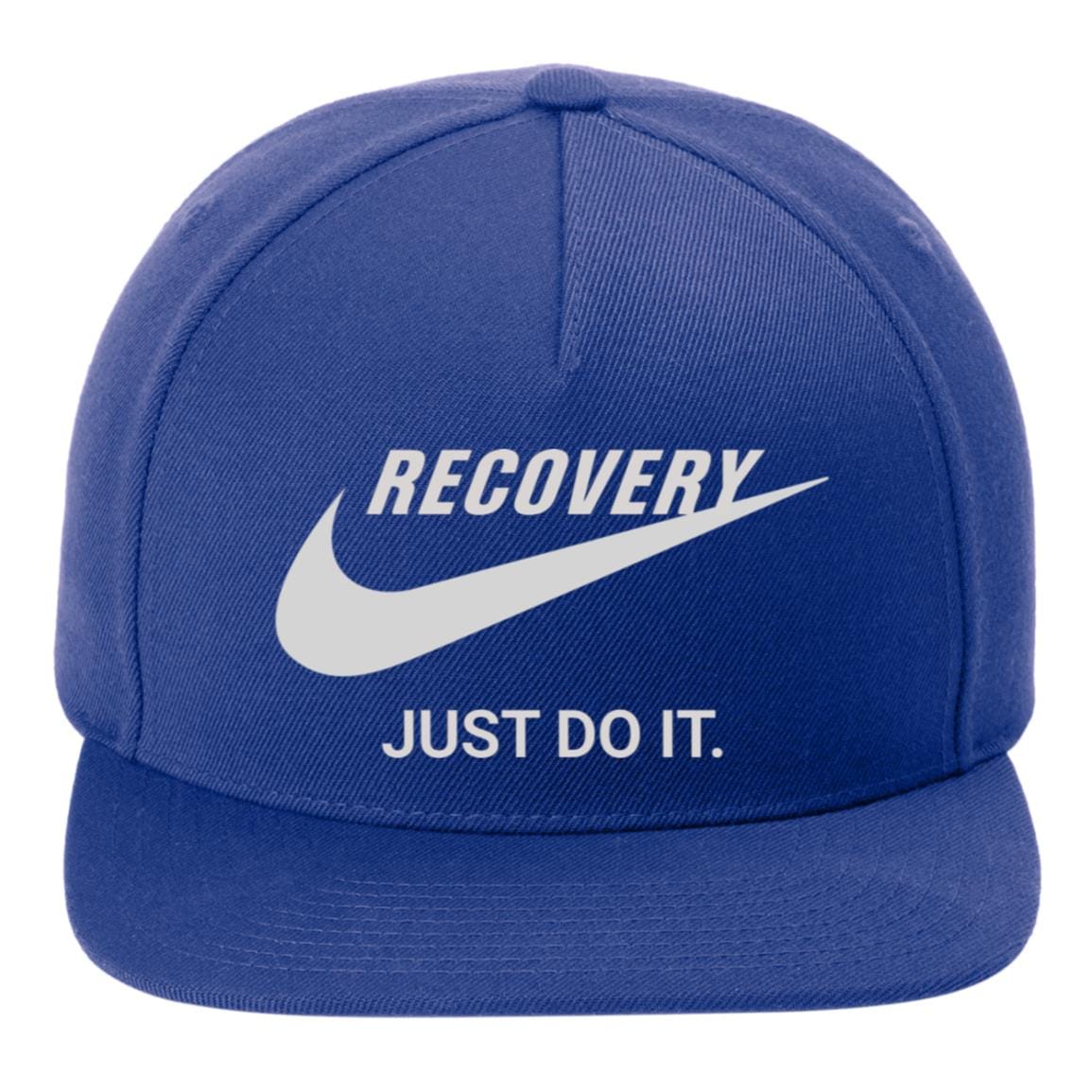 Recovery Flat Bill Snapback Hat | Inspiring Sobriety | Recovery Just Do It