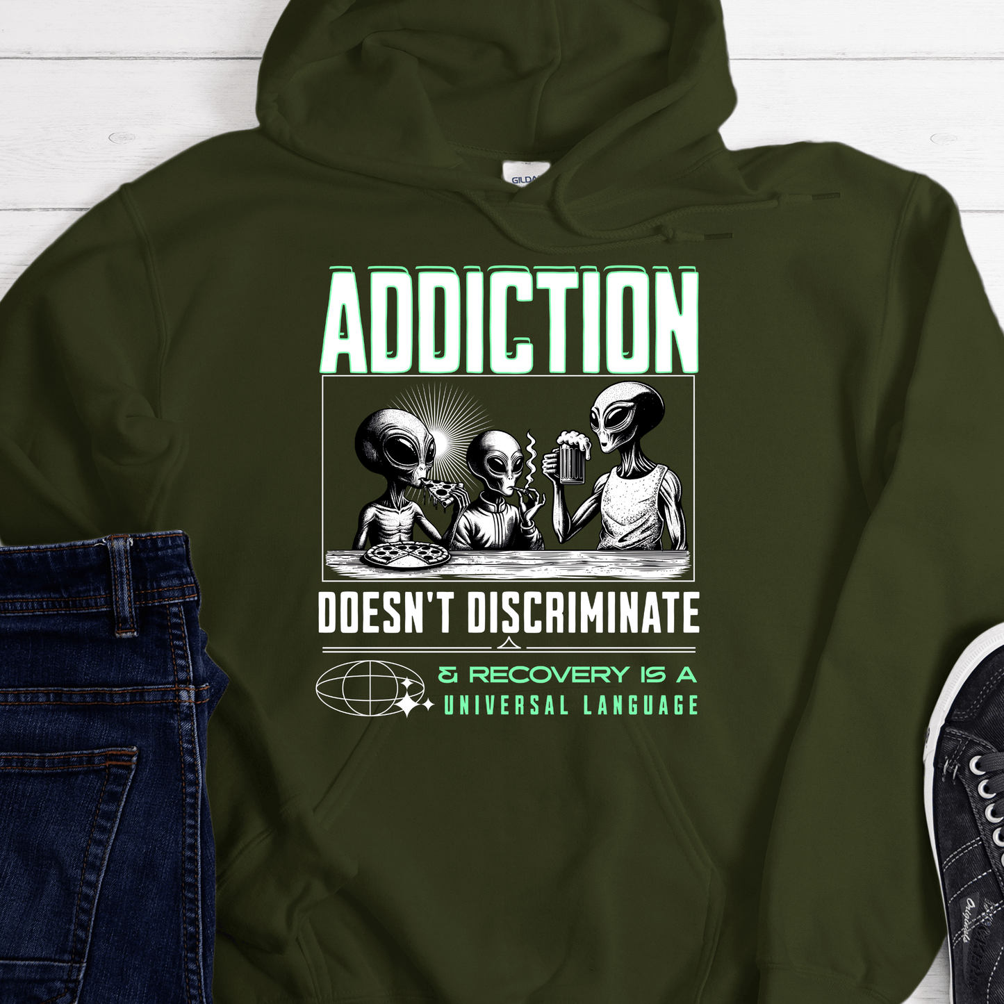 Recovery Hoodie | Inspiring Sobriety | Addicted Aliens