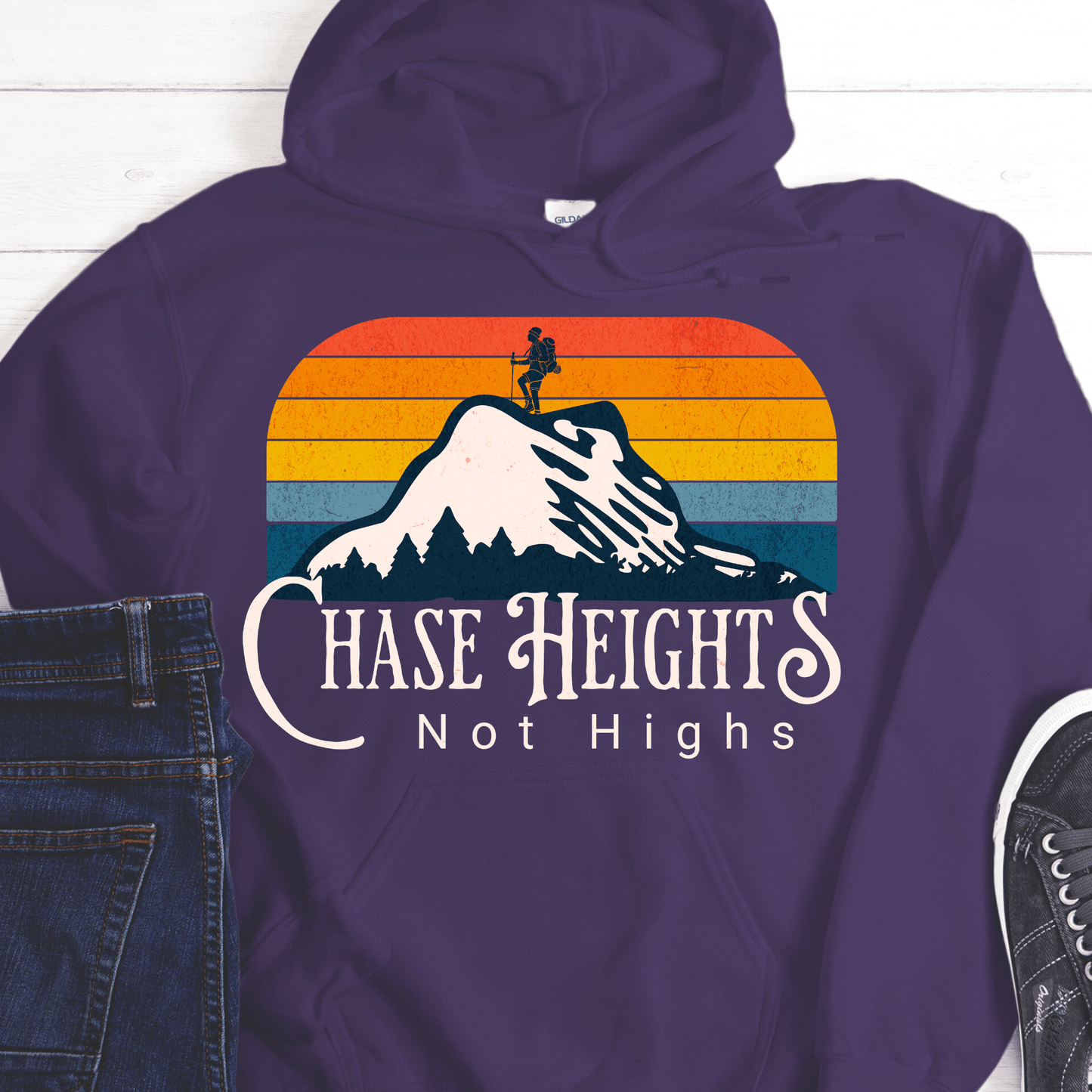 Recovery Hoodie | Inspiring Sobriety | Chase Heights, Not Highs