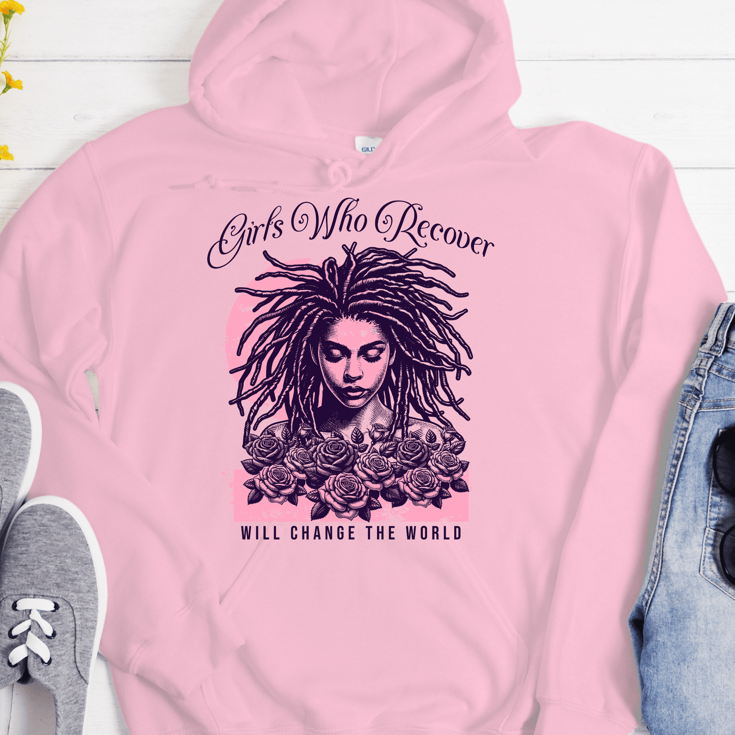 Recovery Hoodie | Inspiring Sobriety | Girls Who Recover Will Change The World