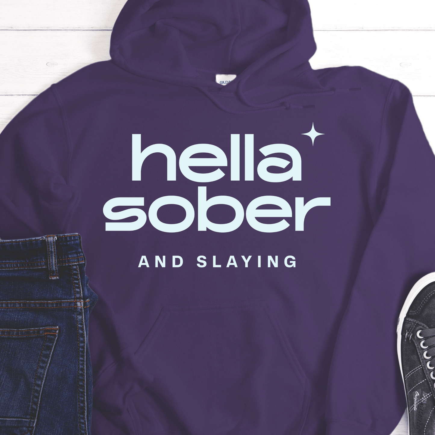 Recovery Hoodie | Inspiring Sobriety | Hella Sober & Slaying