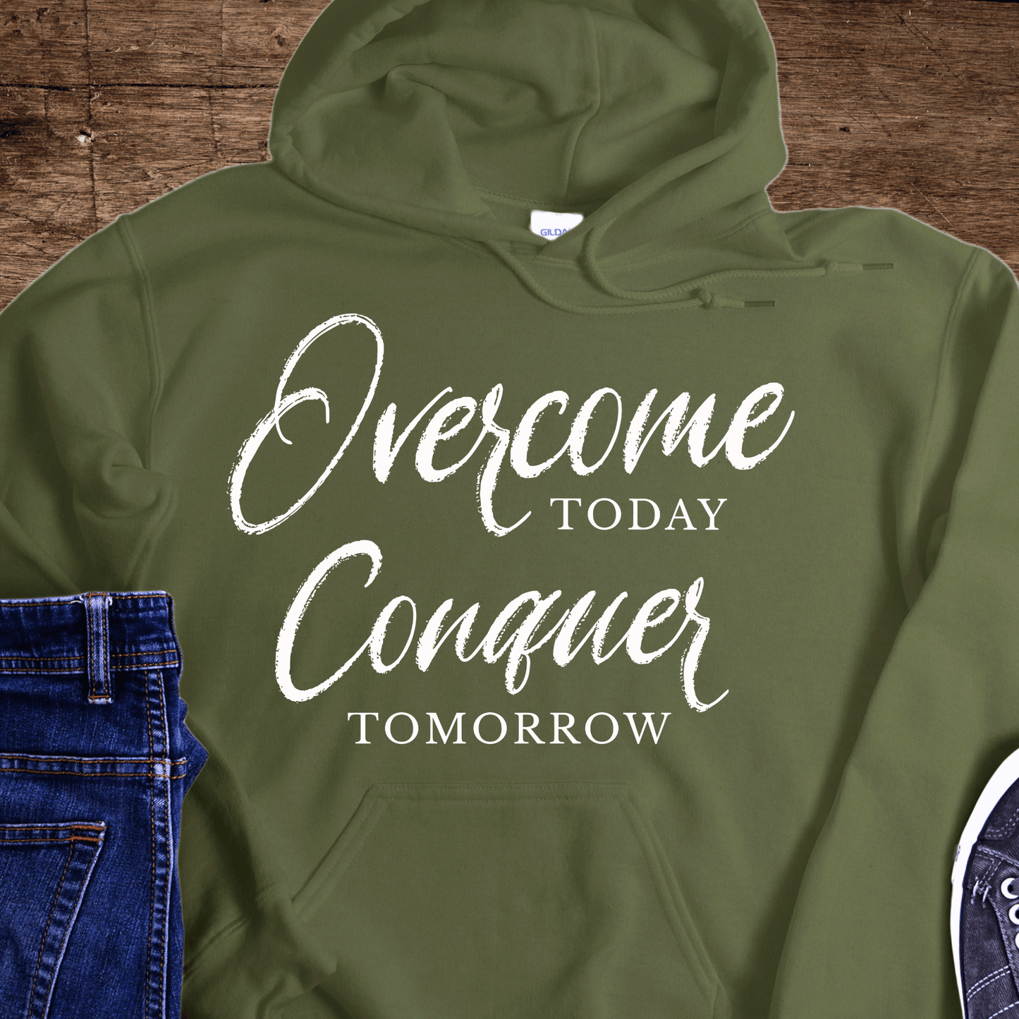 Recovery Hoodie | Inspiring Sobriety | Overcome Today, Conquer Tomorrow