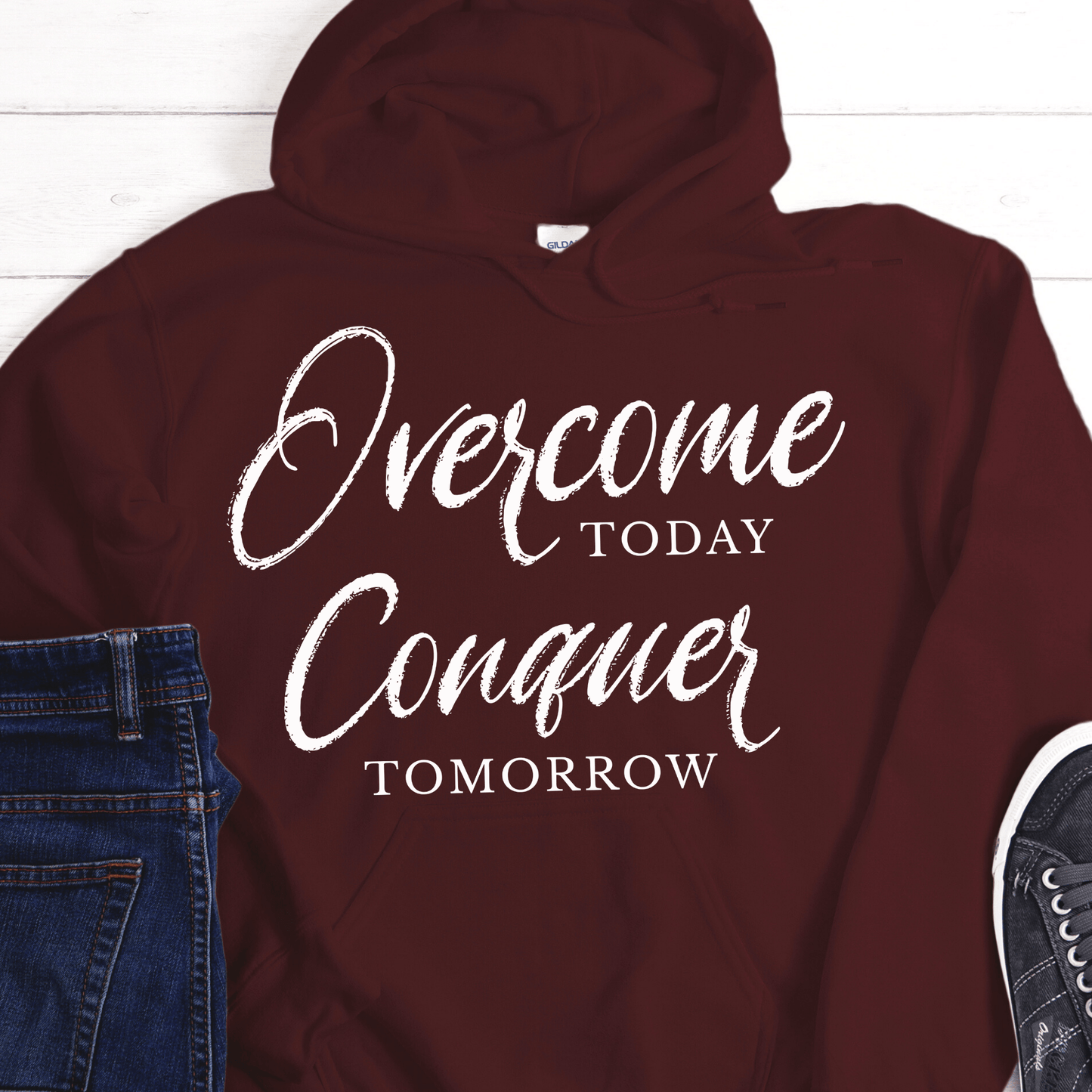 Recovery Hoodie | Inspiring Sobriety | Overcome Today, Conquer Tomorrow