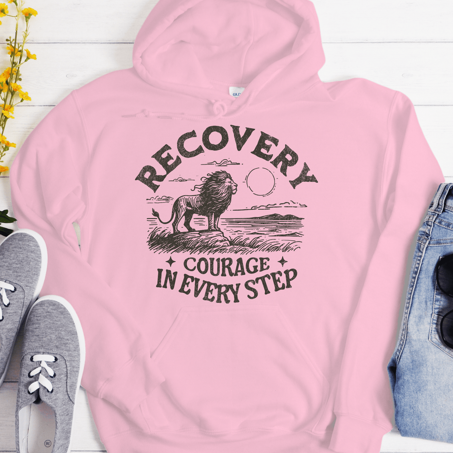 Recovery Hoodie | Inspiring Sobriety | Recovery - Courage In Every Step