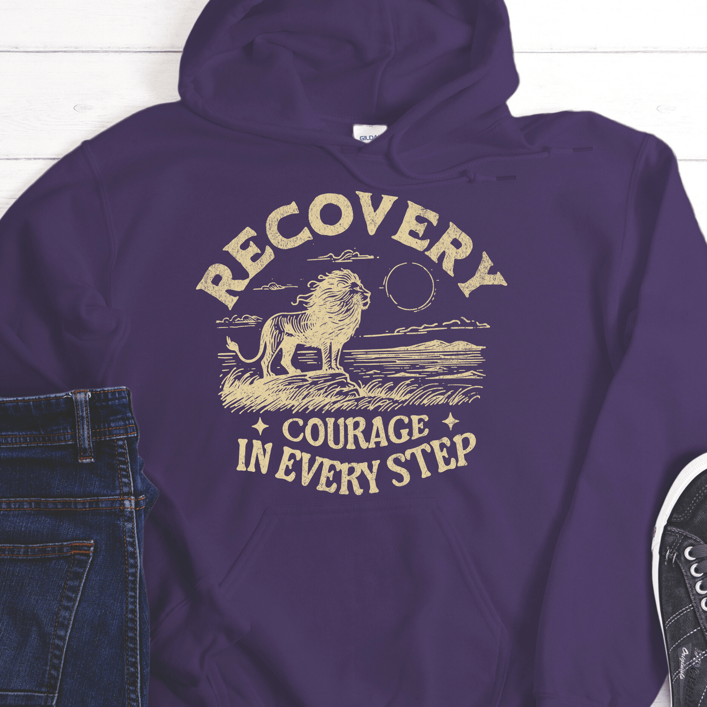 Recovery Hoodie | Inspiring Sobriety | Recovery - Courage In Every Step