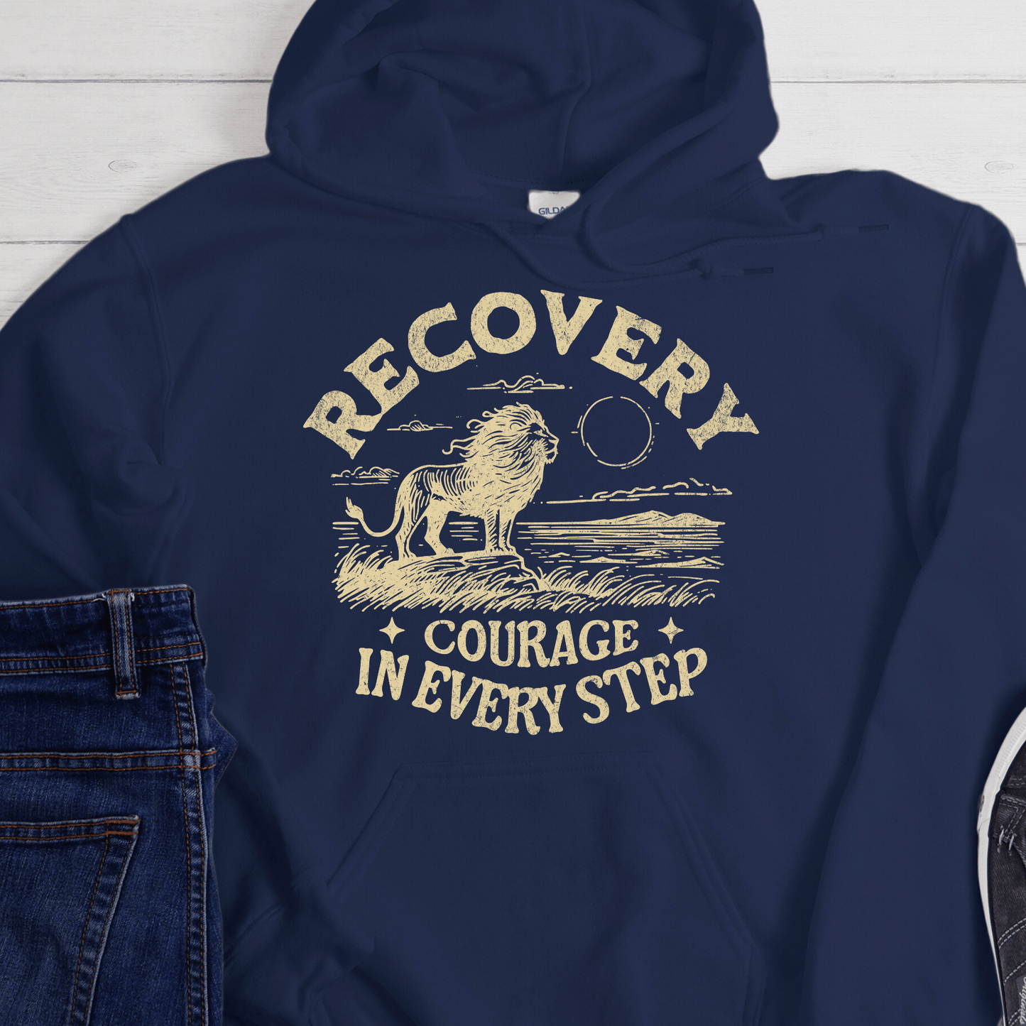 Recovery Hoodie | Inspiring Sobriety | Recovery - Courage In Every Step