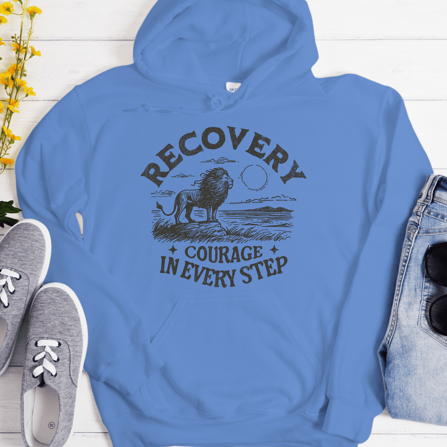 Recovery Hoodie | Inspiring Sobriety | Recovery - Courage In Every Step