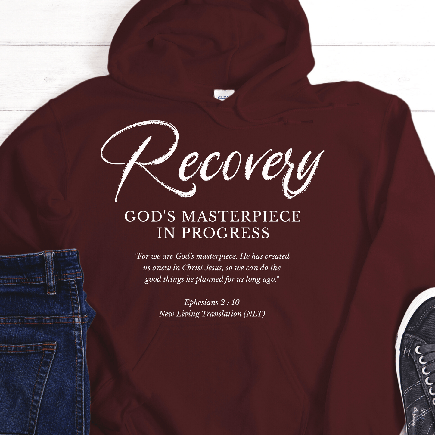 Recovery Hoodie | Inspiring Sobriety | Recovery, God's Masterpiece