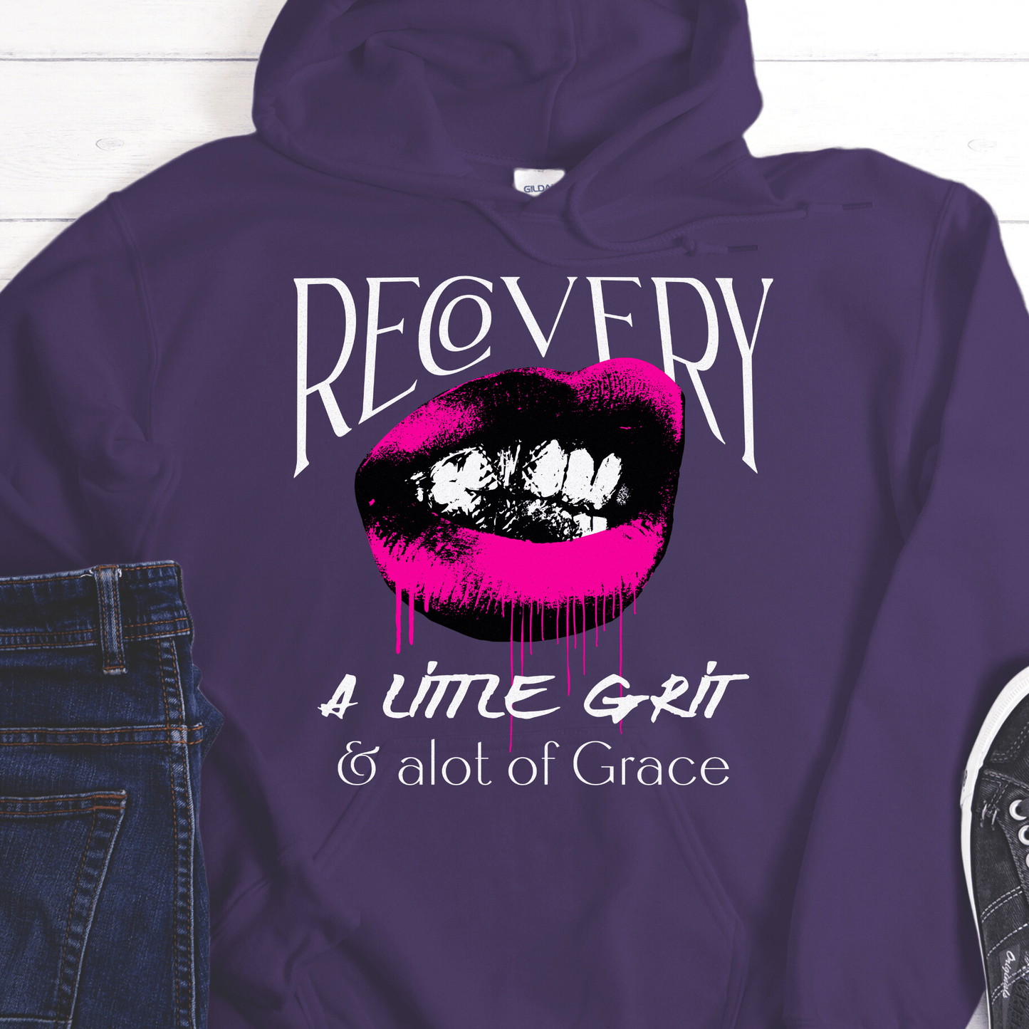 Recovery Hoodie | Inspiring Sobriety | Recovery - Grit and Grace
