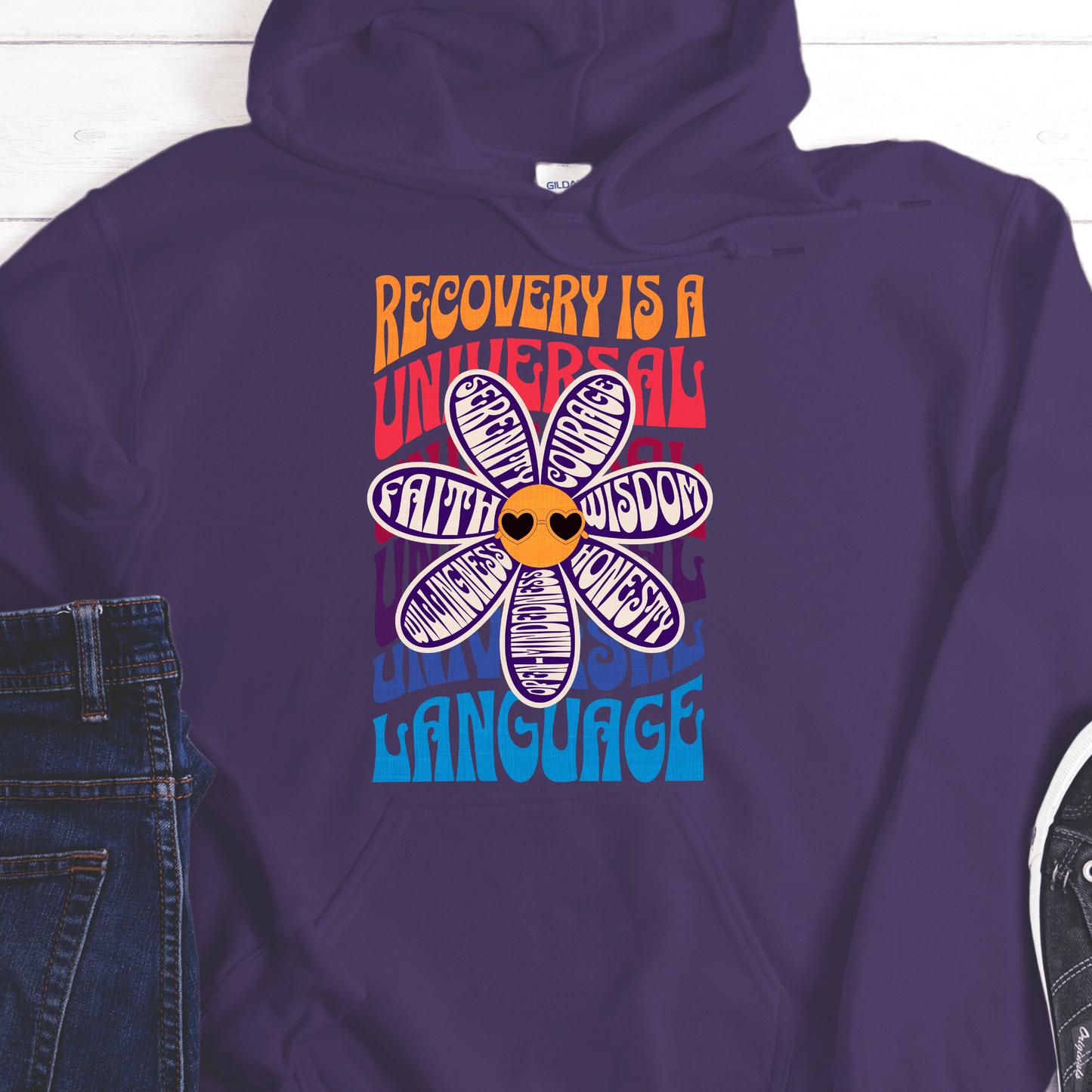 Recovery Hoodie | Inspiring Sobriety | Recovery is a Universal Language