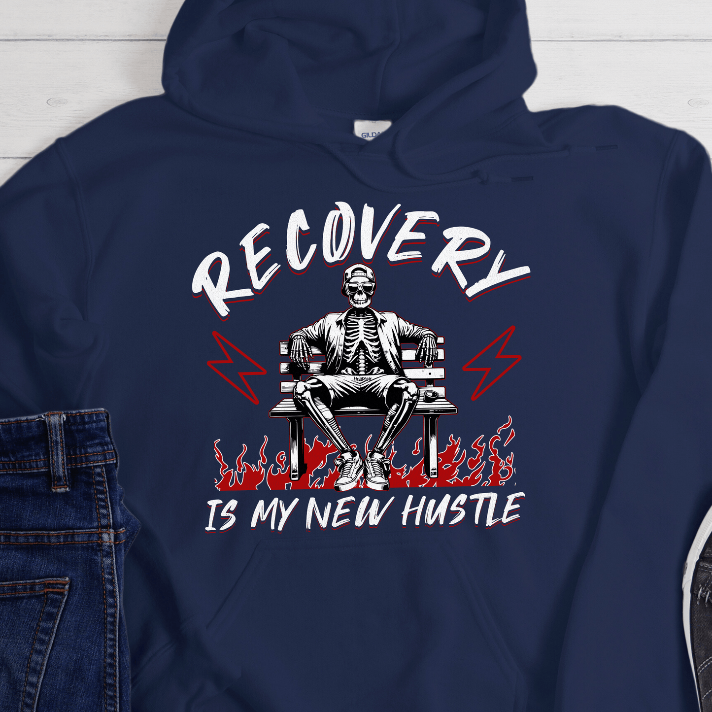 Recovery Hoodie | Inspiring Sobriety | Recovery Is My New Hustle