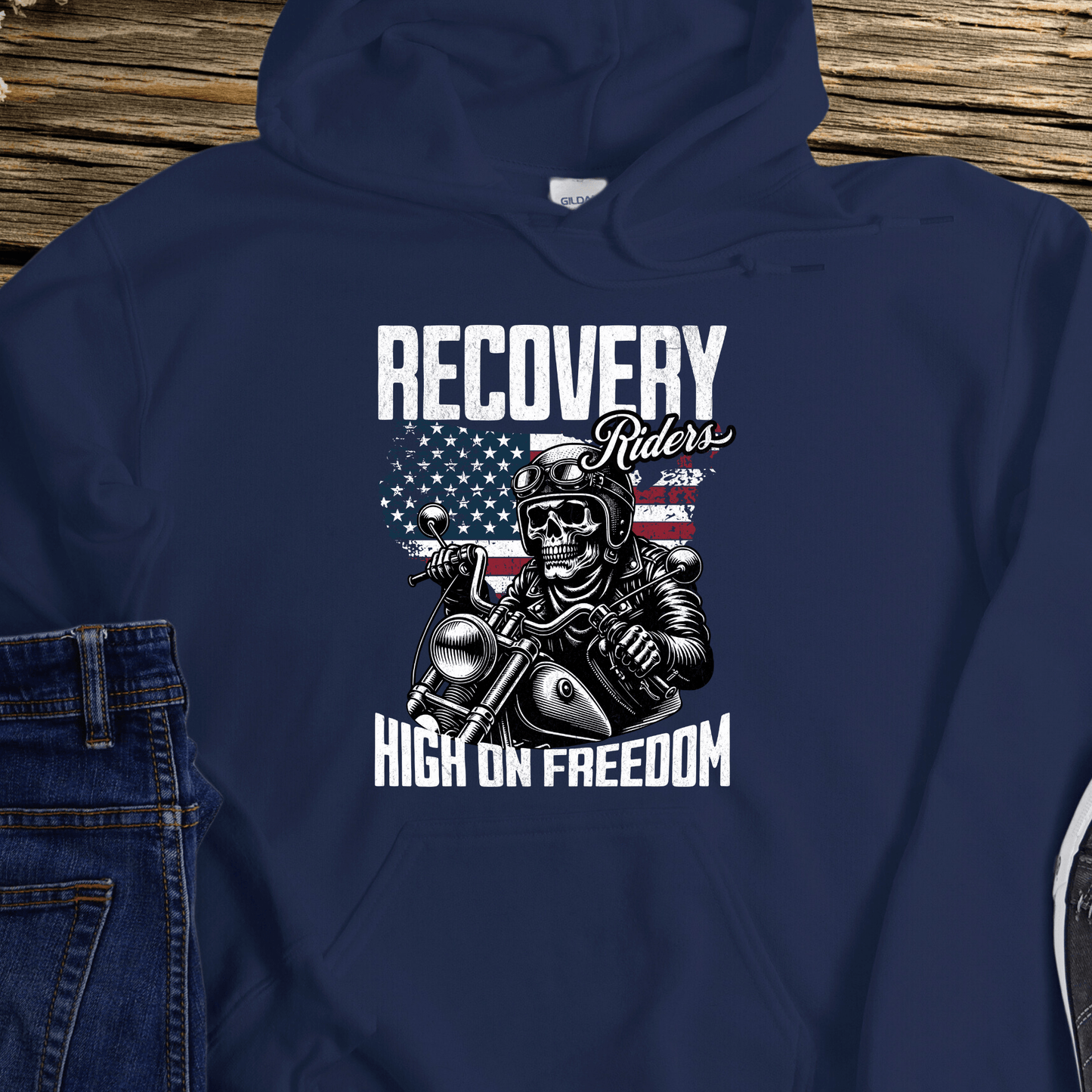 Recovery Hoodie | Inspiring Sobriety | Recovery Riders - High On Freedom