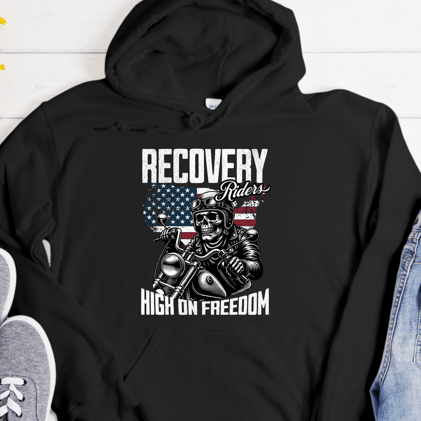 Recovery Hoodie | Inspiring Sobriety | Recovery Riders - High On Freedom