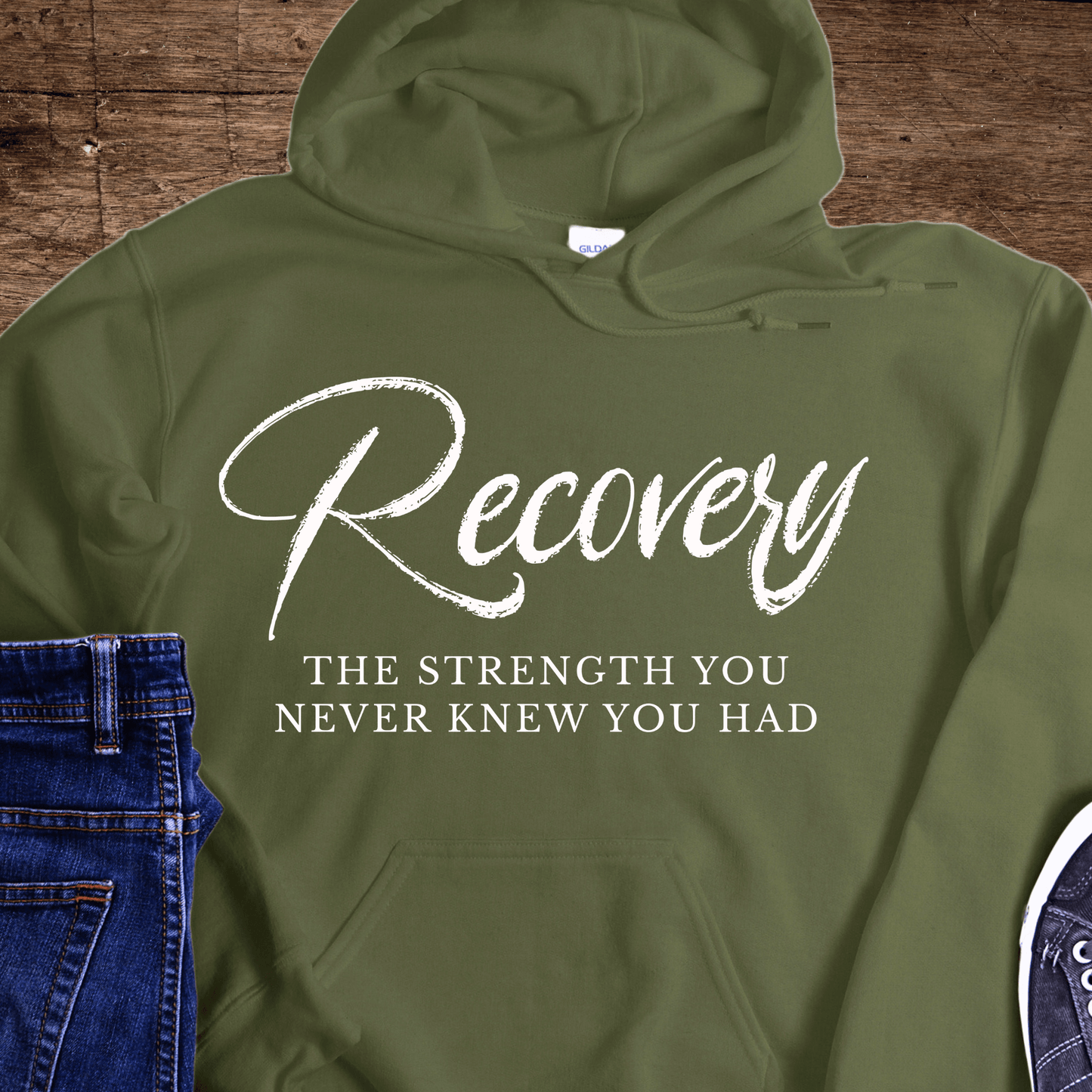 Recovery Hoodie | Inspiring Sobriety | Recovery The Strength You Never Knew You Had