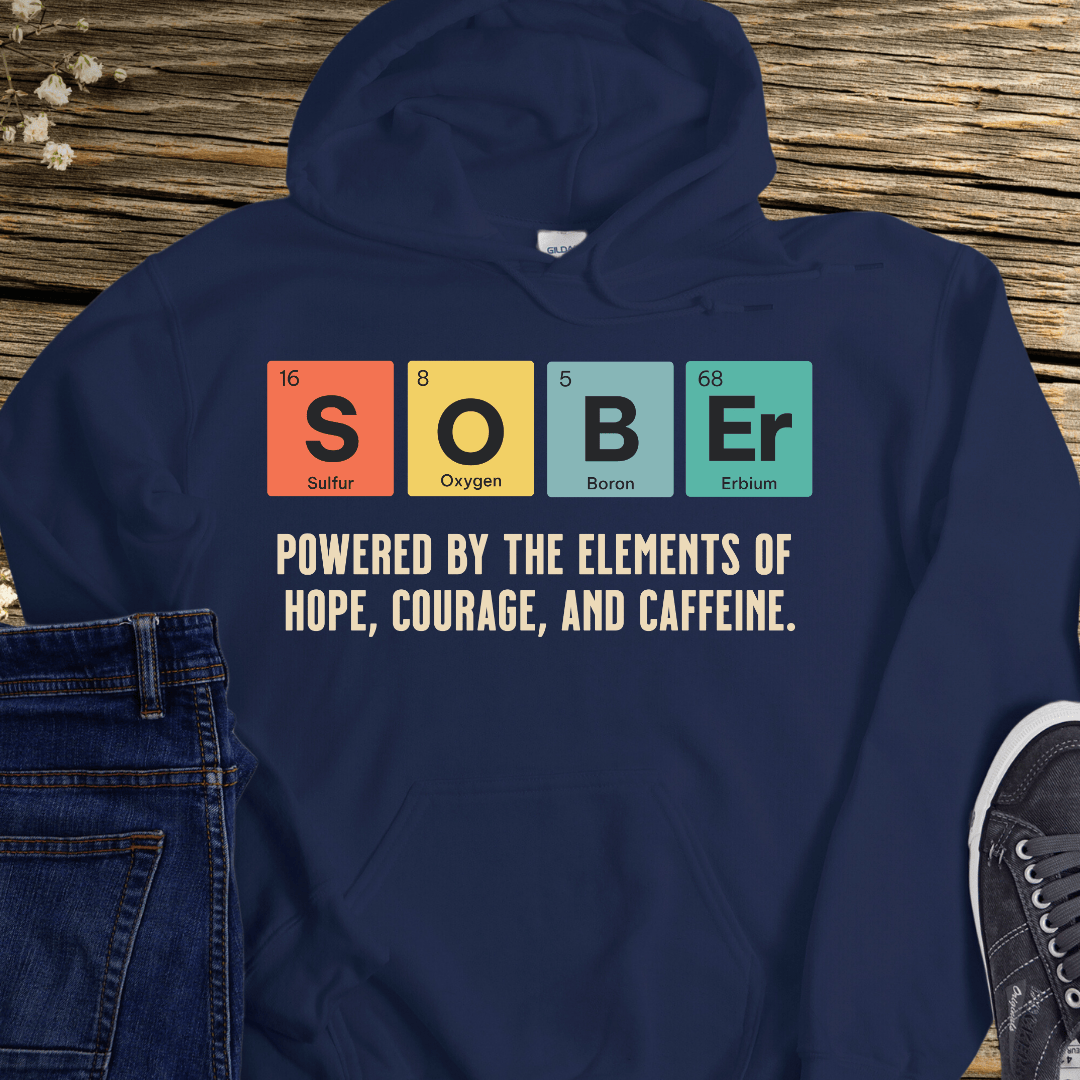 Recovery Hoodie | Inspiring Sobriety | Sober Periodic Table