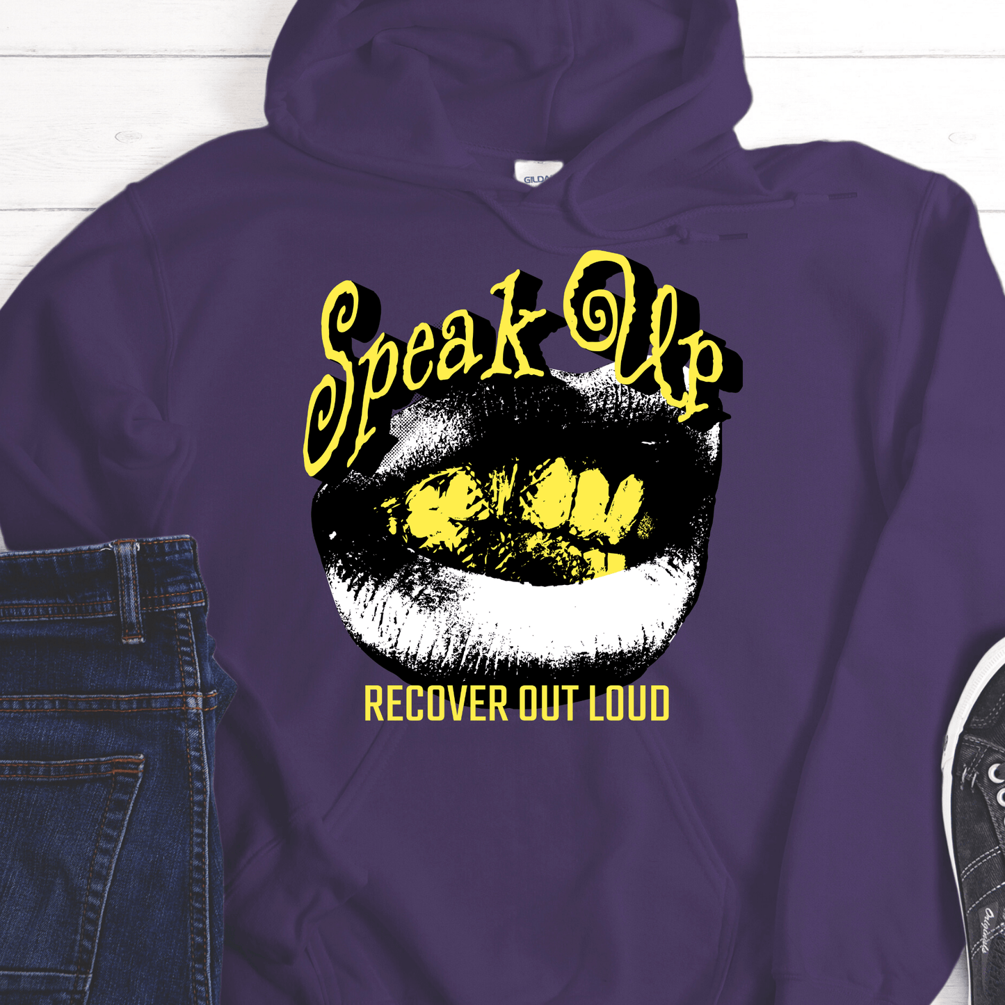 Recovery Hoodie | Inspiring Sobriety | Speak Up, Recover Out Loud