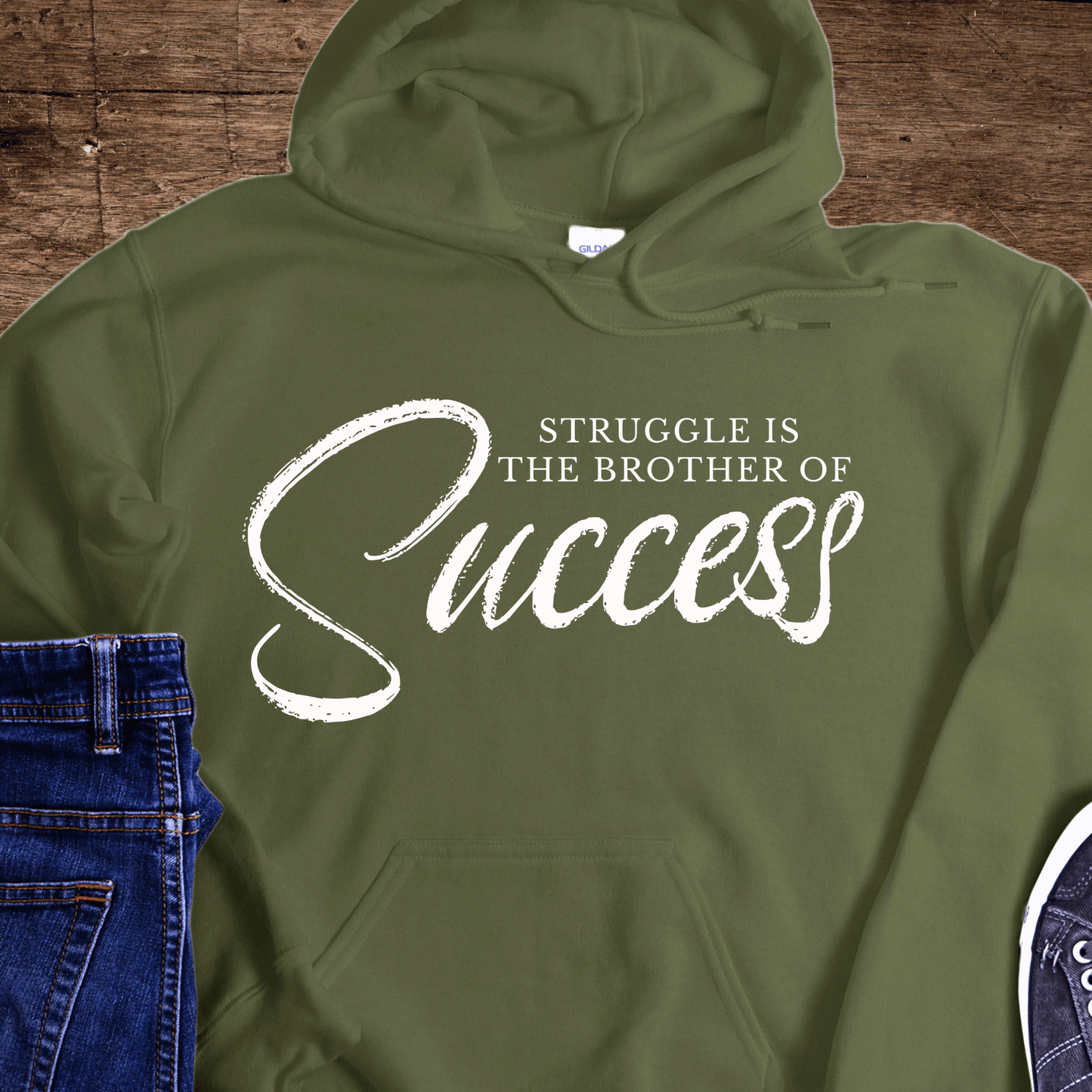 Recovery Hoodie | Inspiring Sobriety | Struggle is the Brother of Success