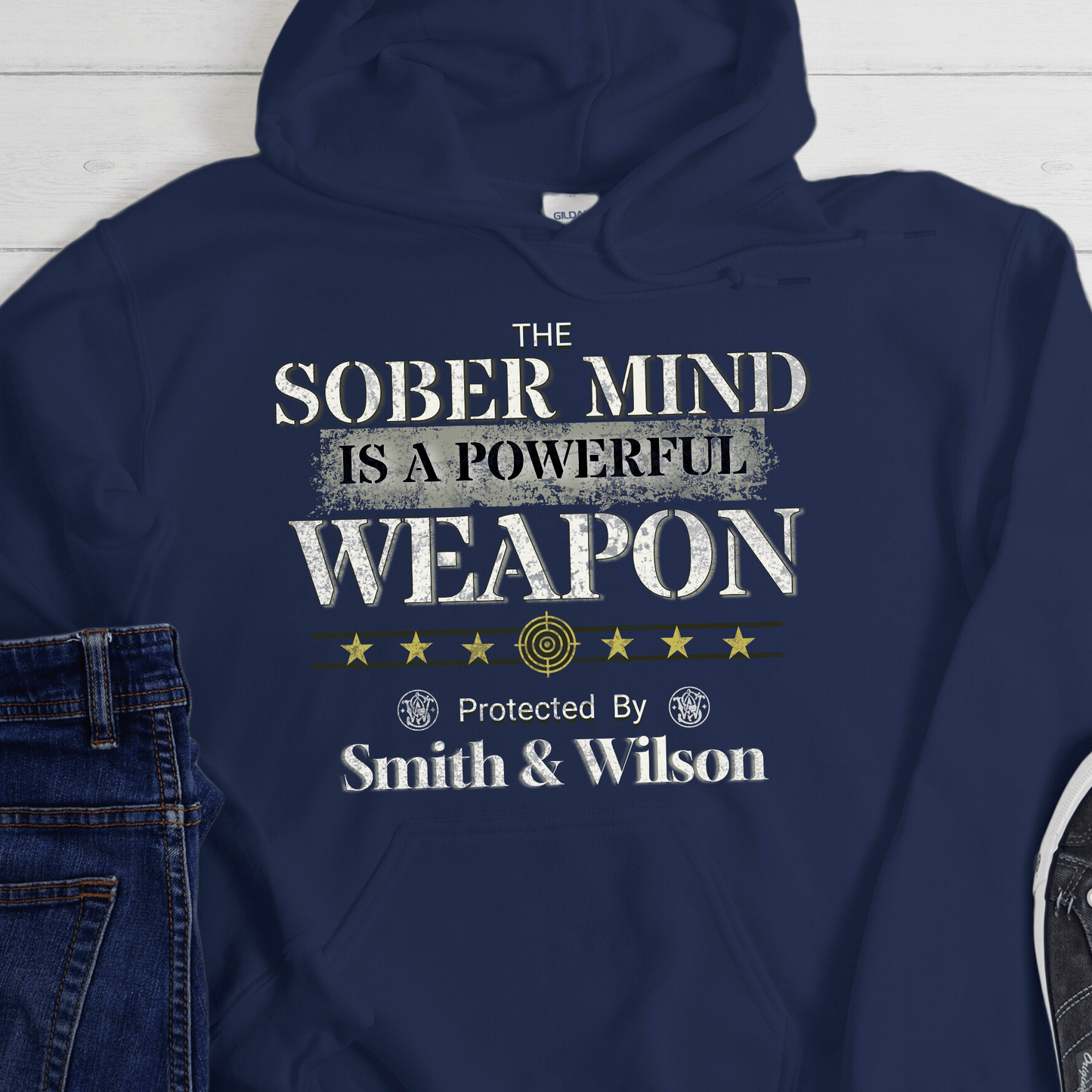 Recovery Hoodie | Inspiring Sobriety | The Sober Mind Is a Powerful Weapon