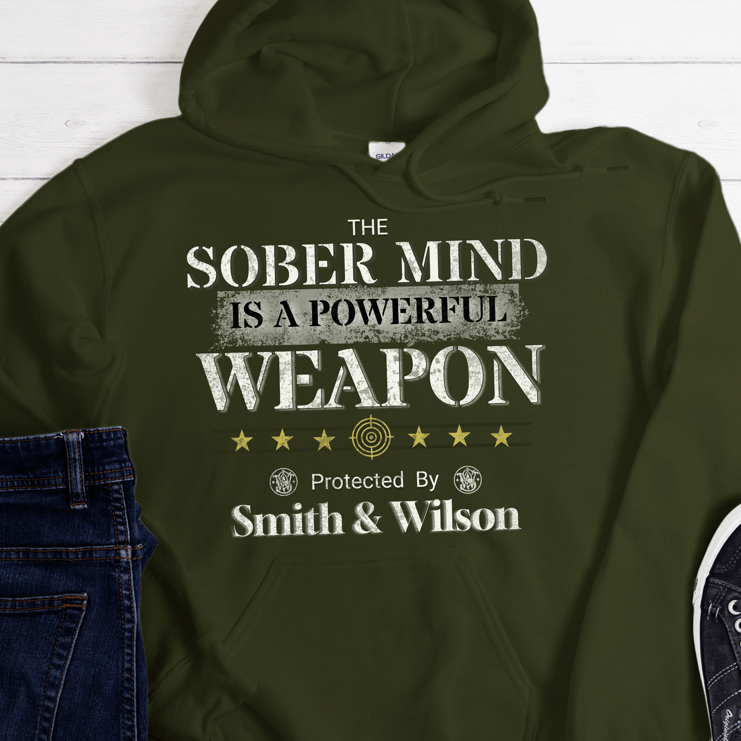 Recovery Hoodie | Inspiring Sobriety | The Sober Mind Is a Powerful Weapon