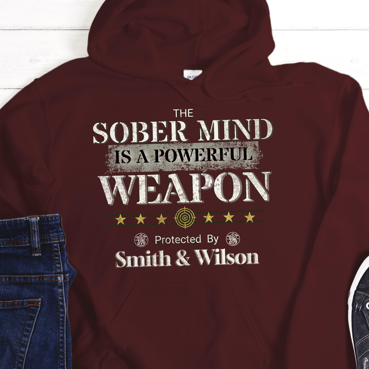 Recovery Hoodie | Inspiring Sobriety | The Sober Mind Is a Powerful Weapon