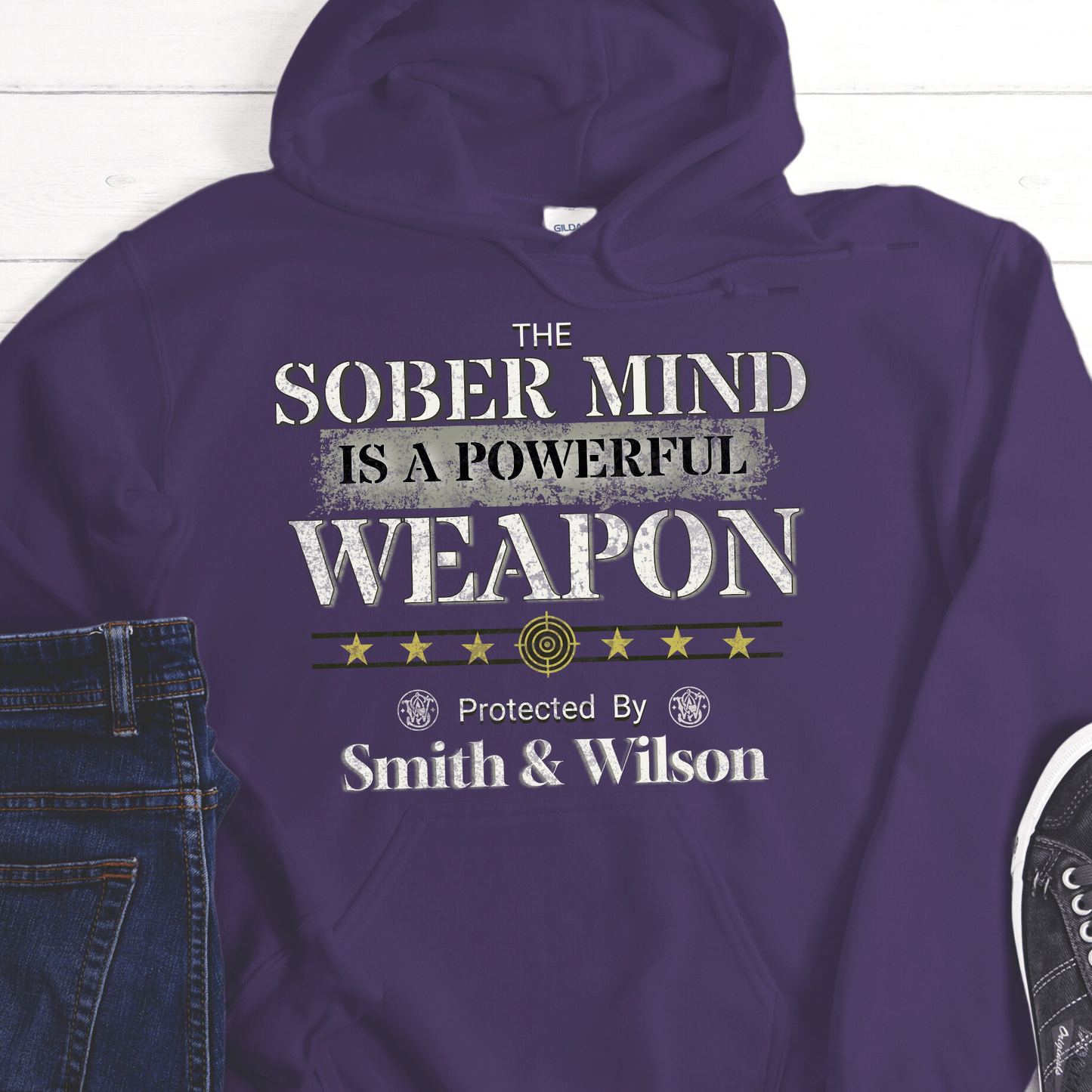 Recovery Hoodie | Inspiring Sobriety | The Sober Mind Is a Powerful Weapon
