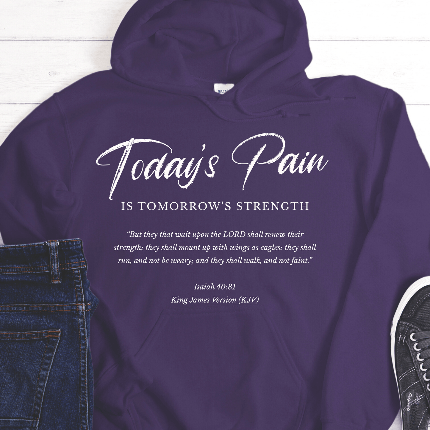 Recovery Hoodie | Inspiring Sobriety | Today's Pain Is Tomorrow's Strength
