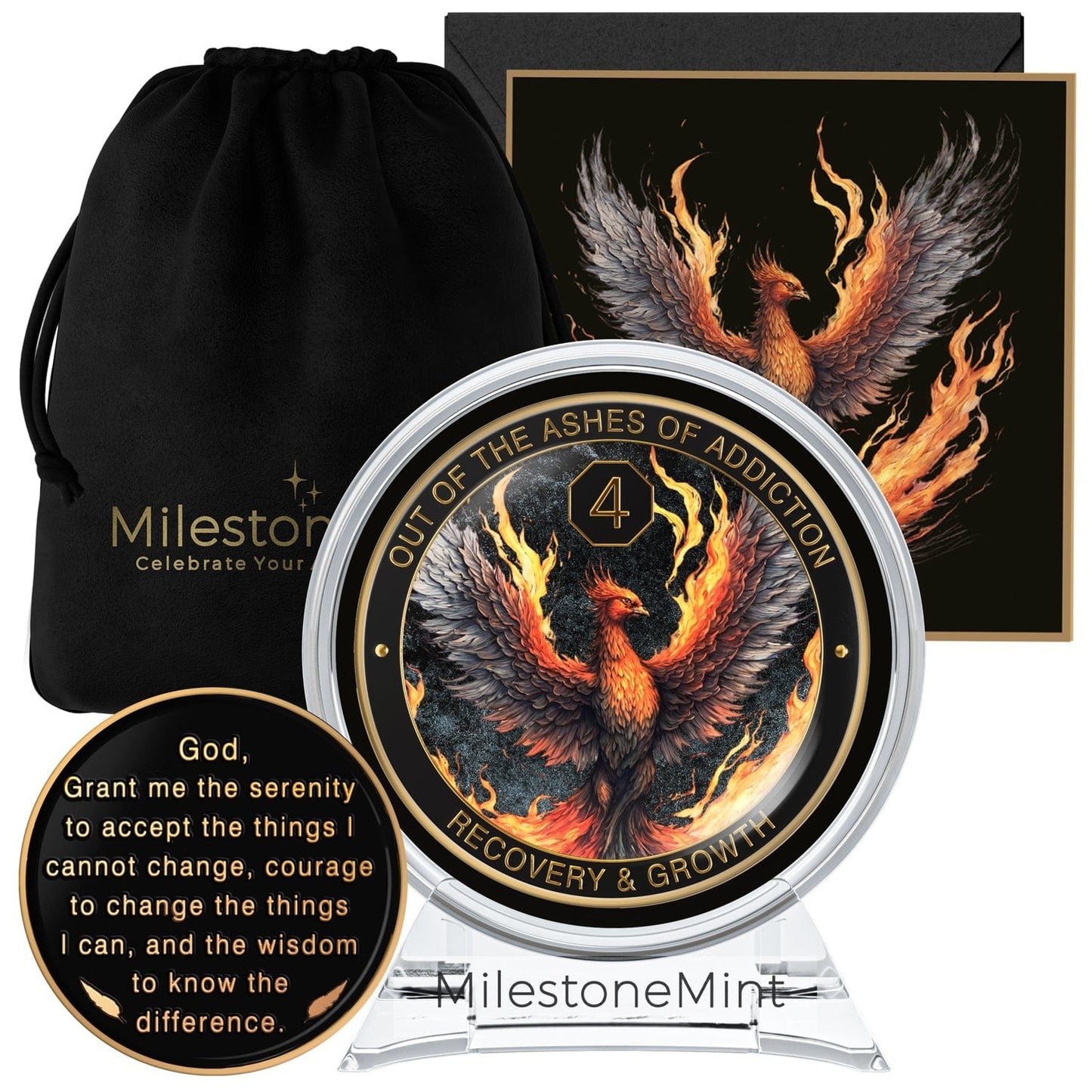 Recovery Medallion Coin I Inspiring Sobriety I The Phoenix