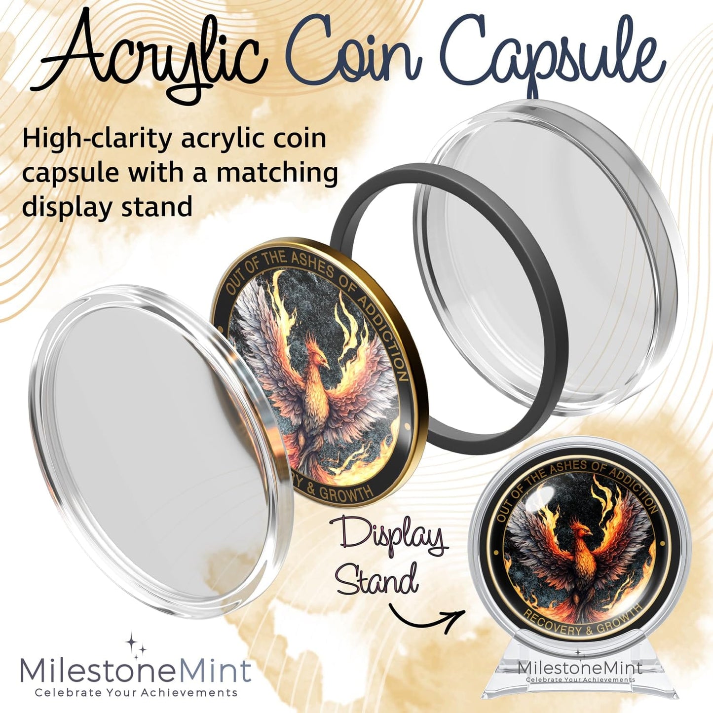 Recovery Medallion Coin I Inspiring Sobriety I The Phoenix
