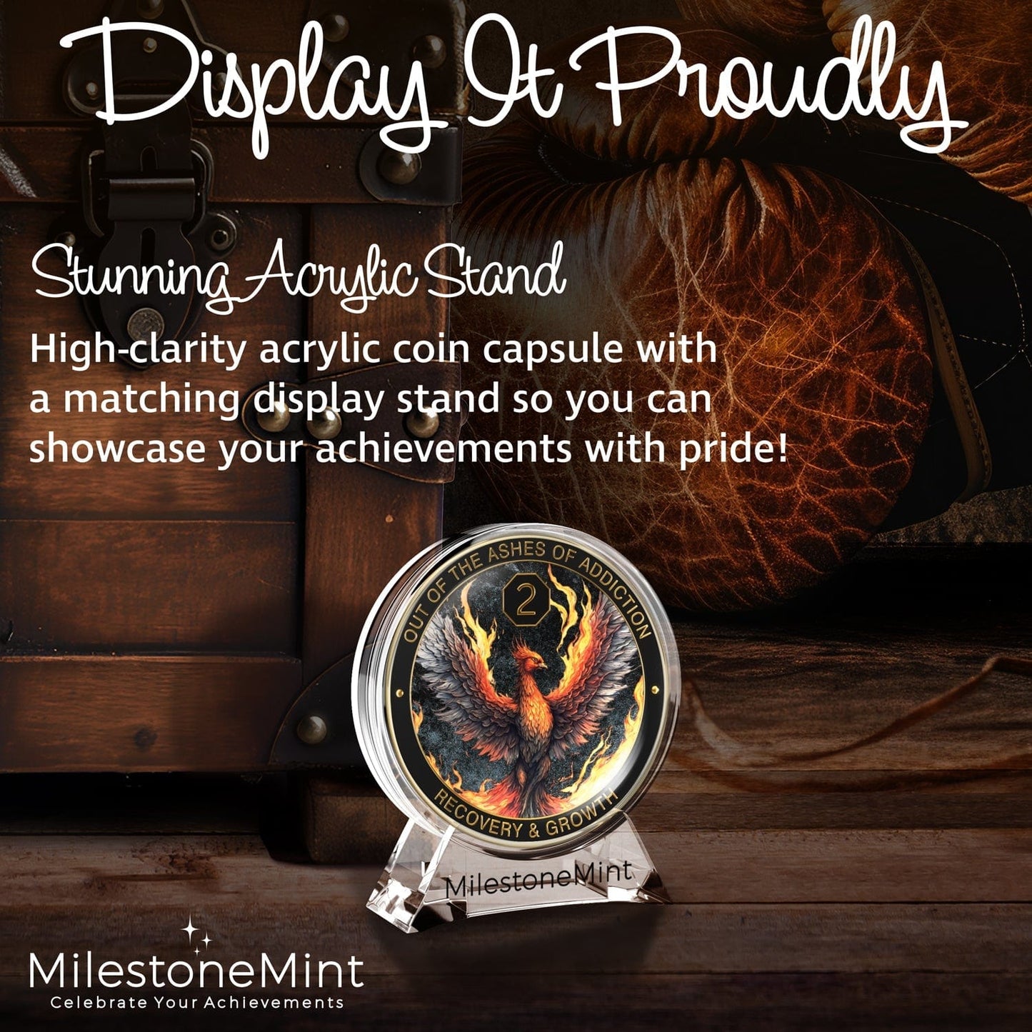 Recovery Medallion Coin I Inspiring Sobriety I The Phoenix