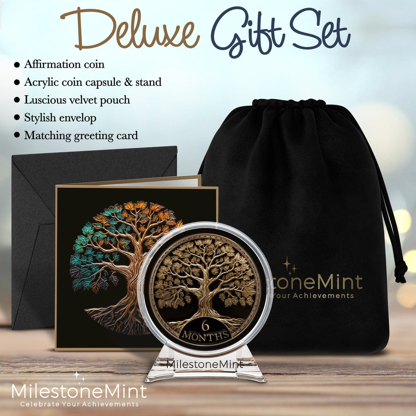 Recovery Medallion Coin I Inspiring Sobriety I Tree Of Life Milestone