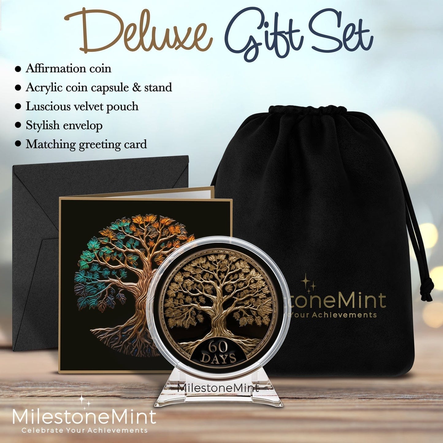 Recovery Medallion Coin I Inspiring Sobriety I Tree Of Life Milestone