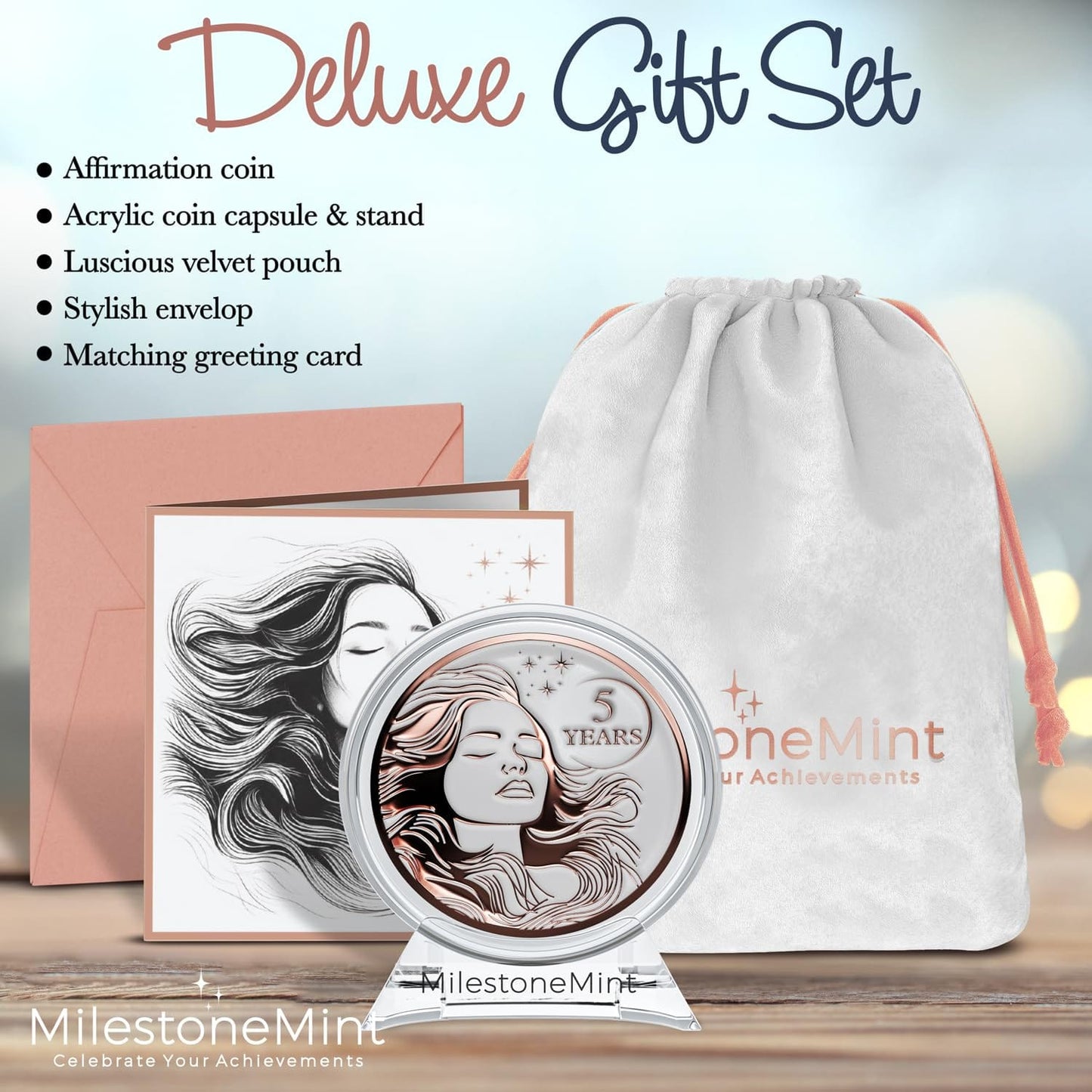 Recovery Medallion Coin I Inspiring Sobriety I Womens AA Milestone Serenity Prayer