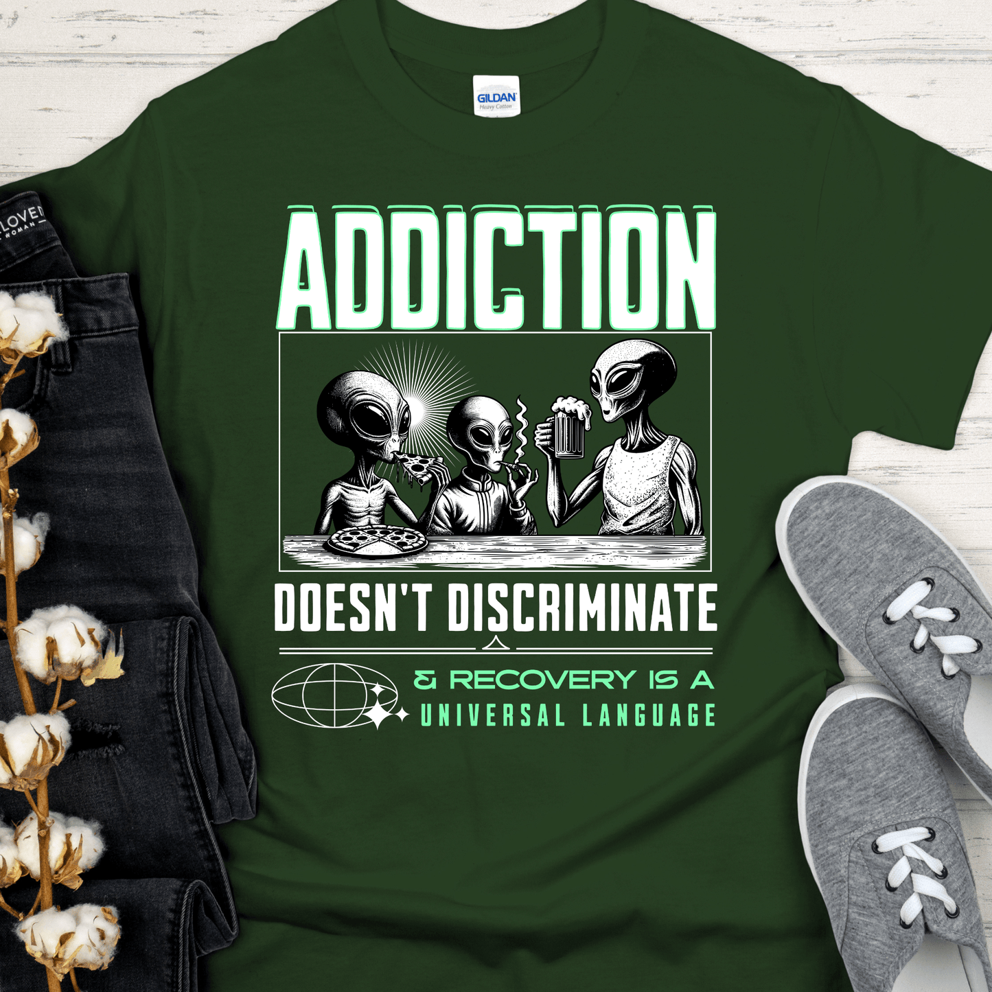 Recovery T-Shirt | Inspiring Sobriety | Addicted Aliens