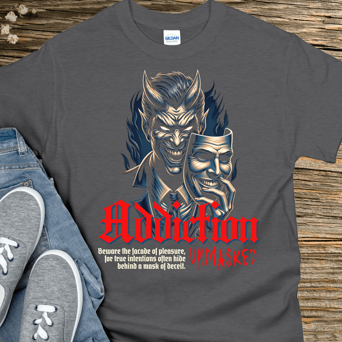 Recovery T-Shirt | Inspiring Sobriety | Addiction Unmasked