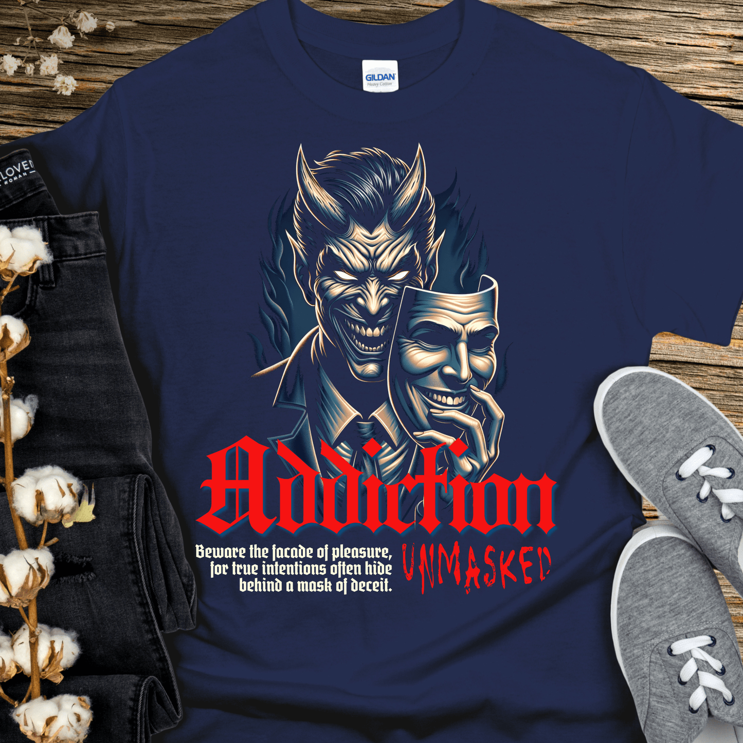 Recovery T-Shirt | Inspiring Sobriety | Addiction Unmasked