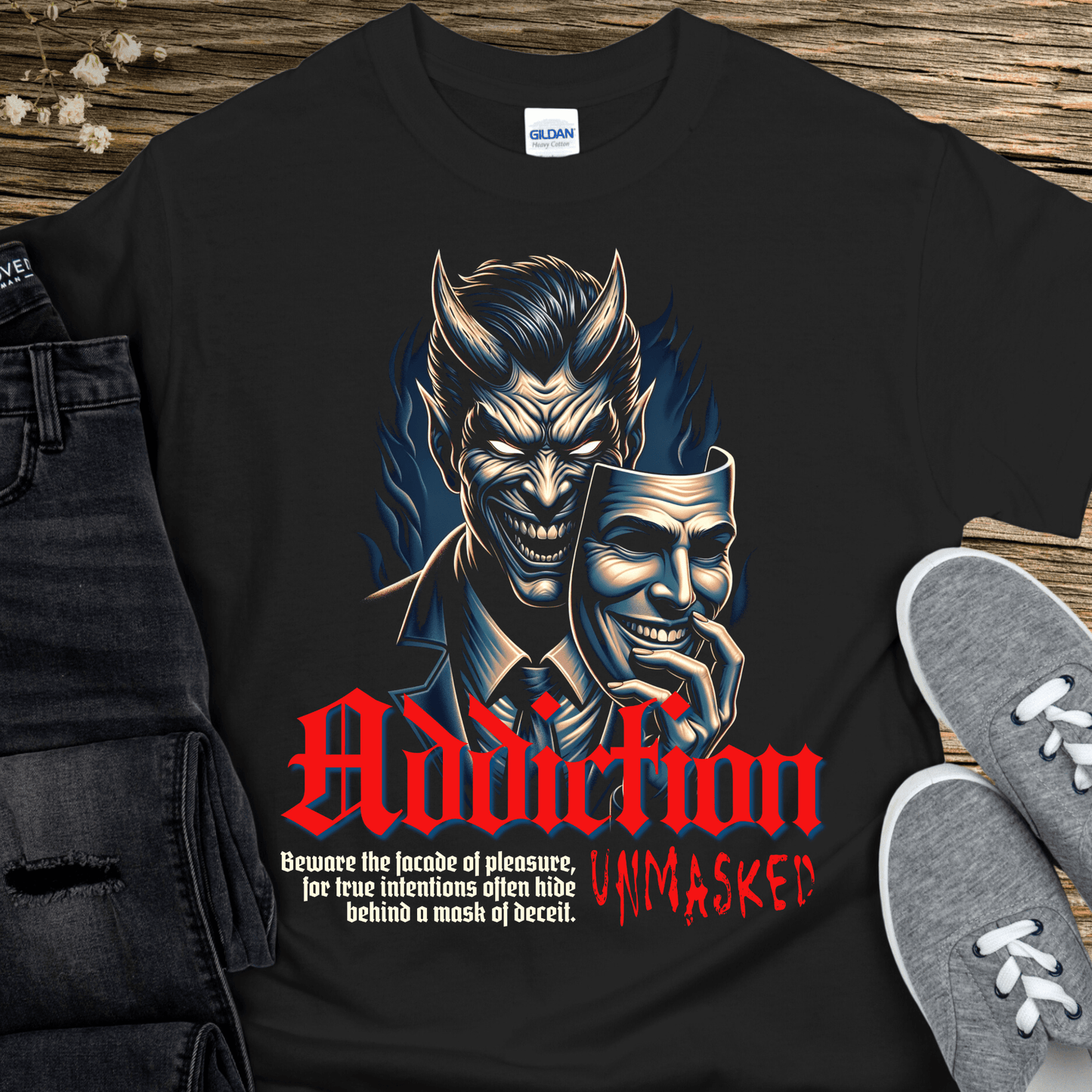 Recovery T-Shirt | Inspiring Sobriety | Addiction Unmasked