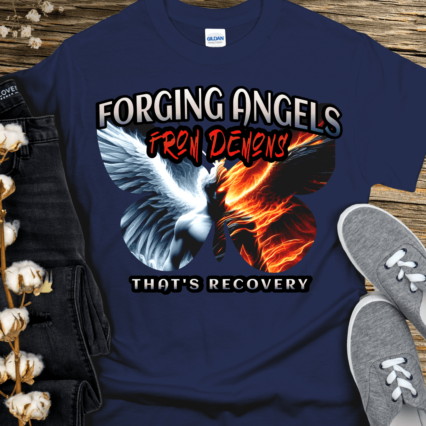 Recovery T-Shirt | Inspiring Sobriety | Angels From Demons