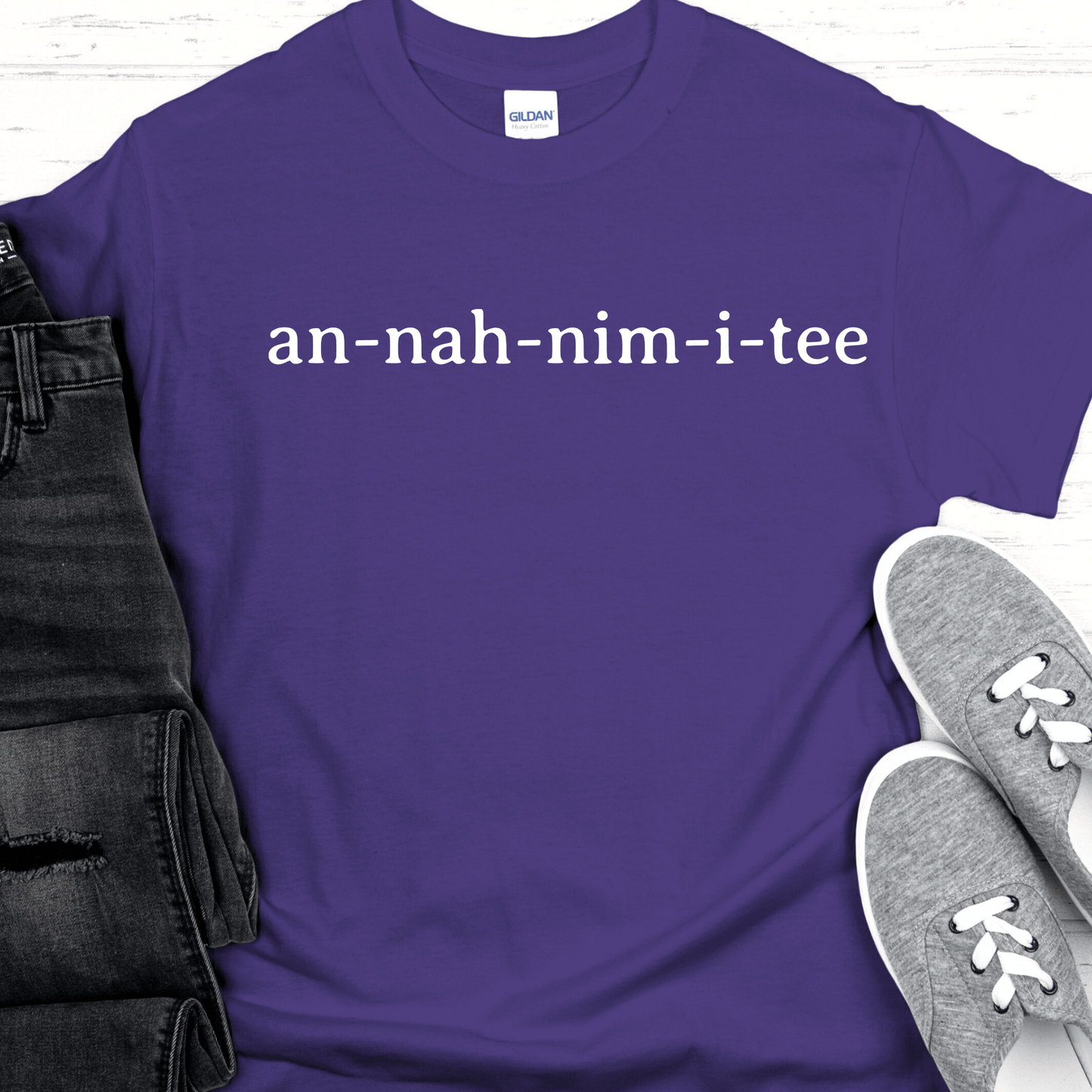 Recovery T-Shirt | Inspiring Sobriety | Anonymity (An-nah-nim-i-tee)