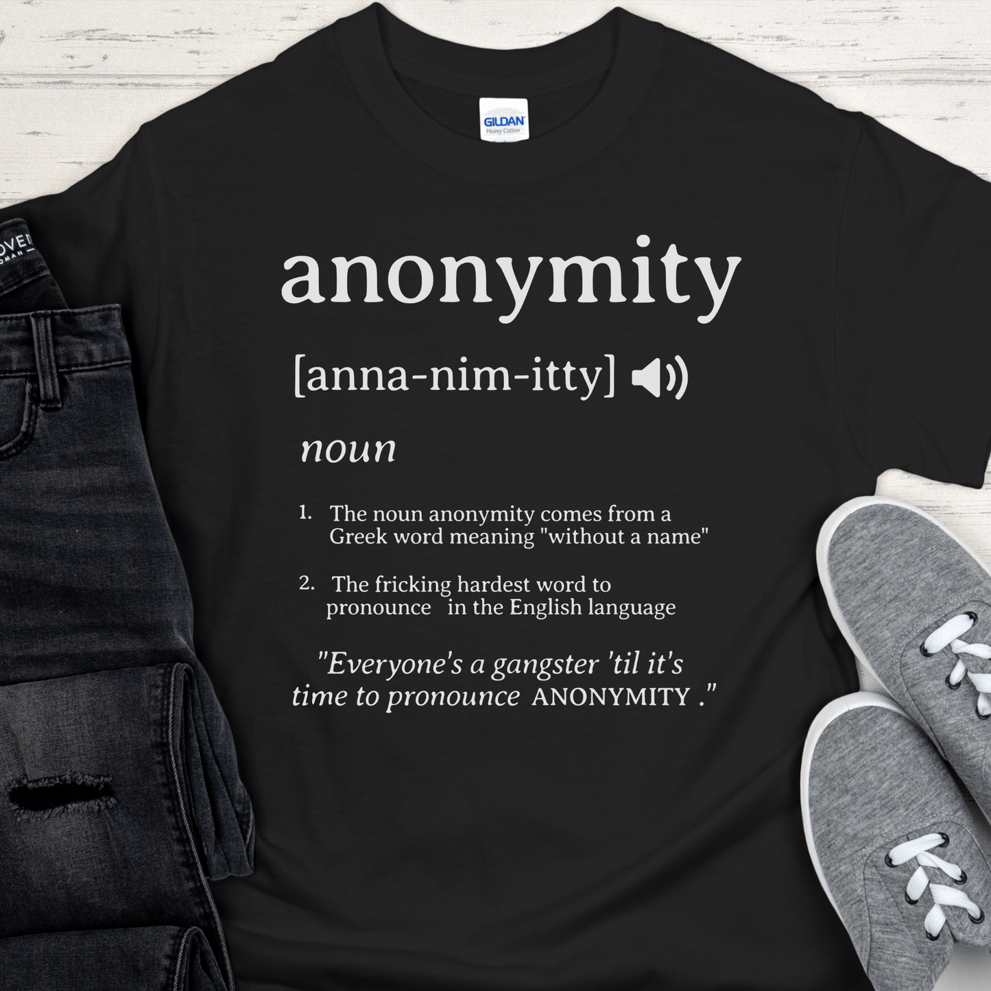 Recovery T-Shirt | Inspiring Sobriety | Anonymity Definition
