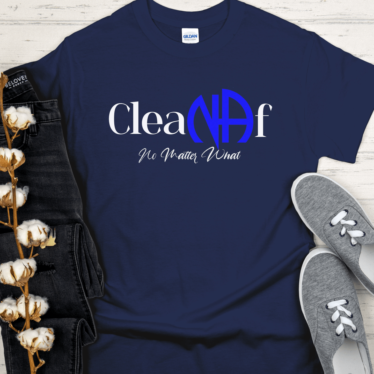 Recovery T-Shirt | Inspiring Sobriety | Clean AF (NA)