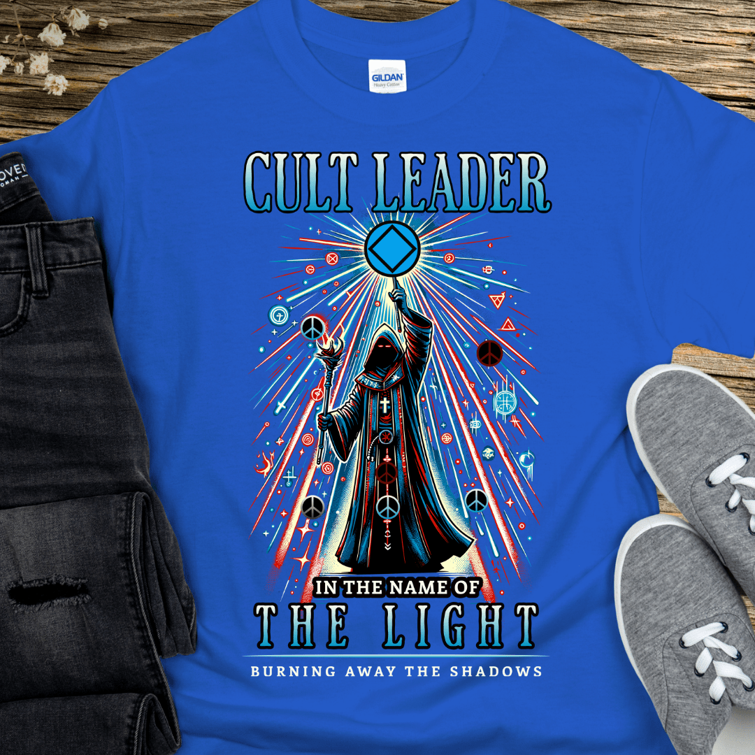 Recovery T-Shirt | Inspiring Sobriety | Cult Leader (NA Symbol)