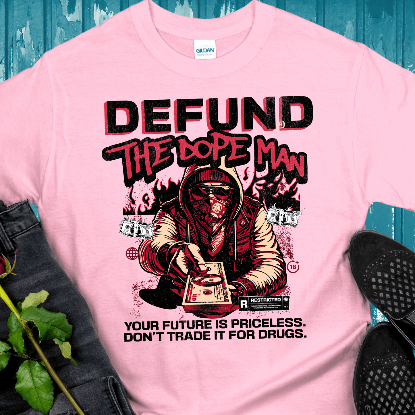 Recovery T-Shirt | Inspiring Sobriety | Defund The Dope Man