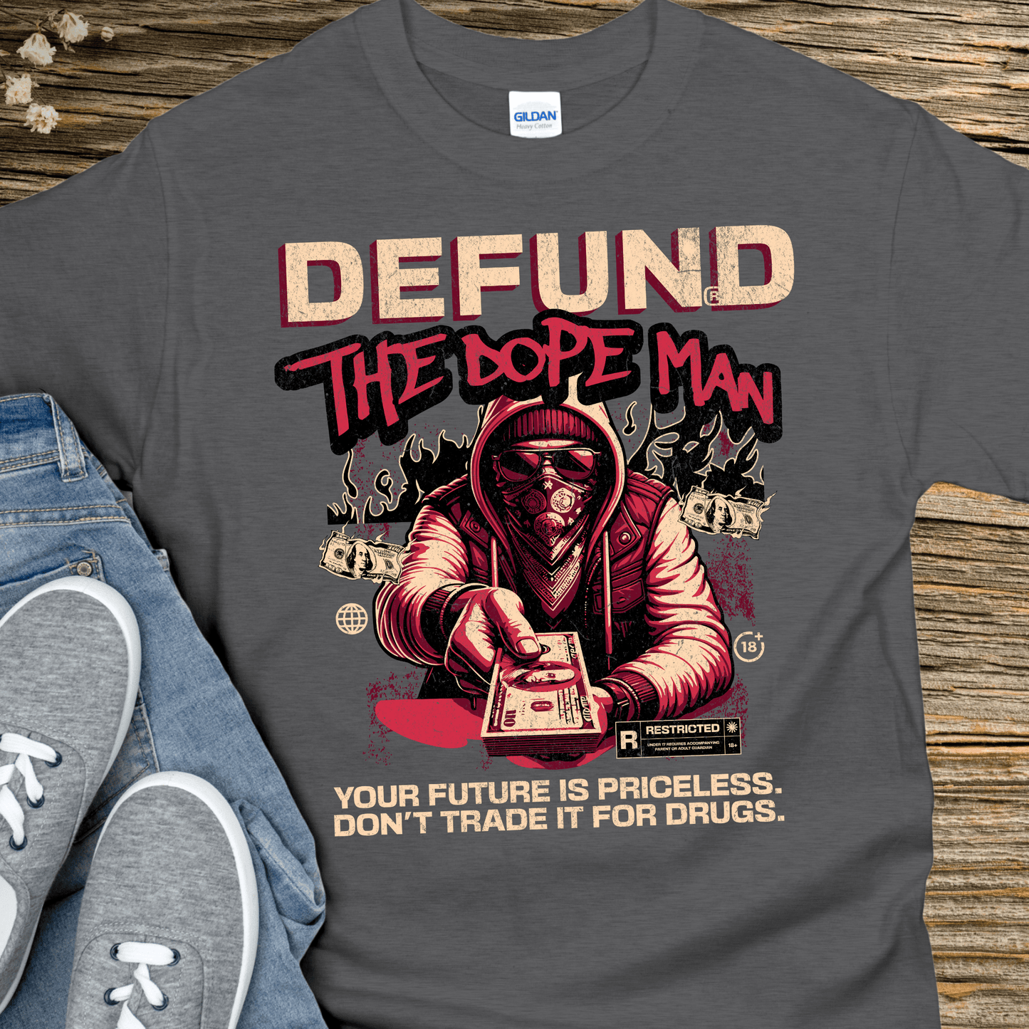 Recovery T-Shirt | Inspiring Sobriety | Defund The Dope Man