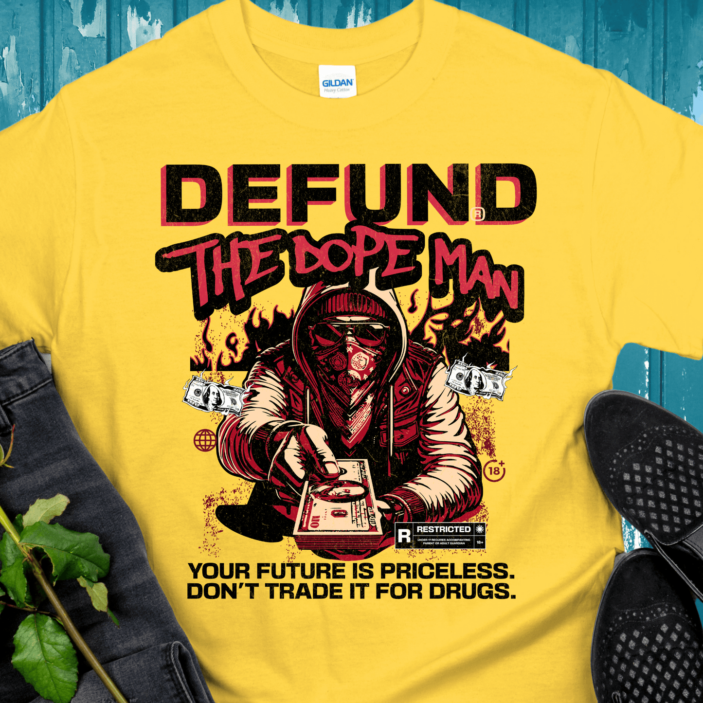 Recovery T-Shirt | Inspiring Sobriety | Defund The Dope Man