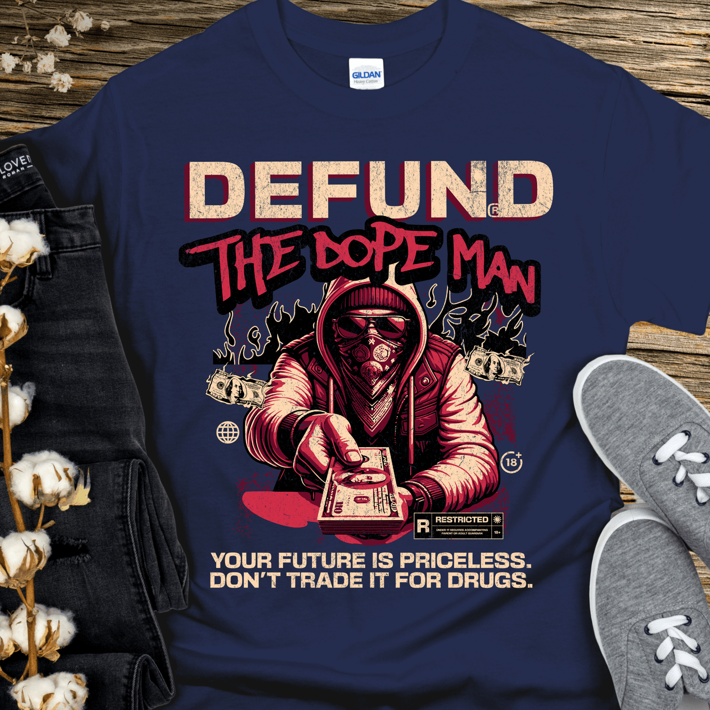 Recovery T-Shirt | Inspiring Sobriety | Defund The Dope Man